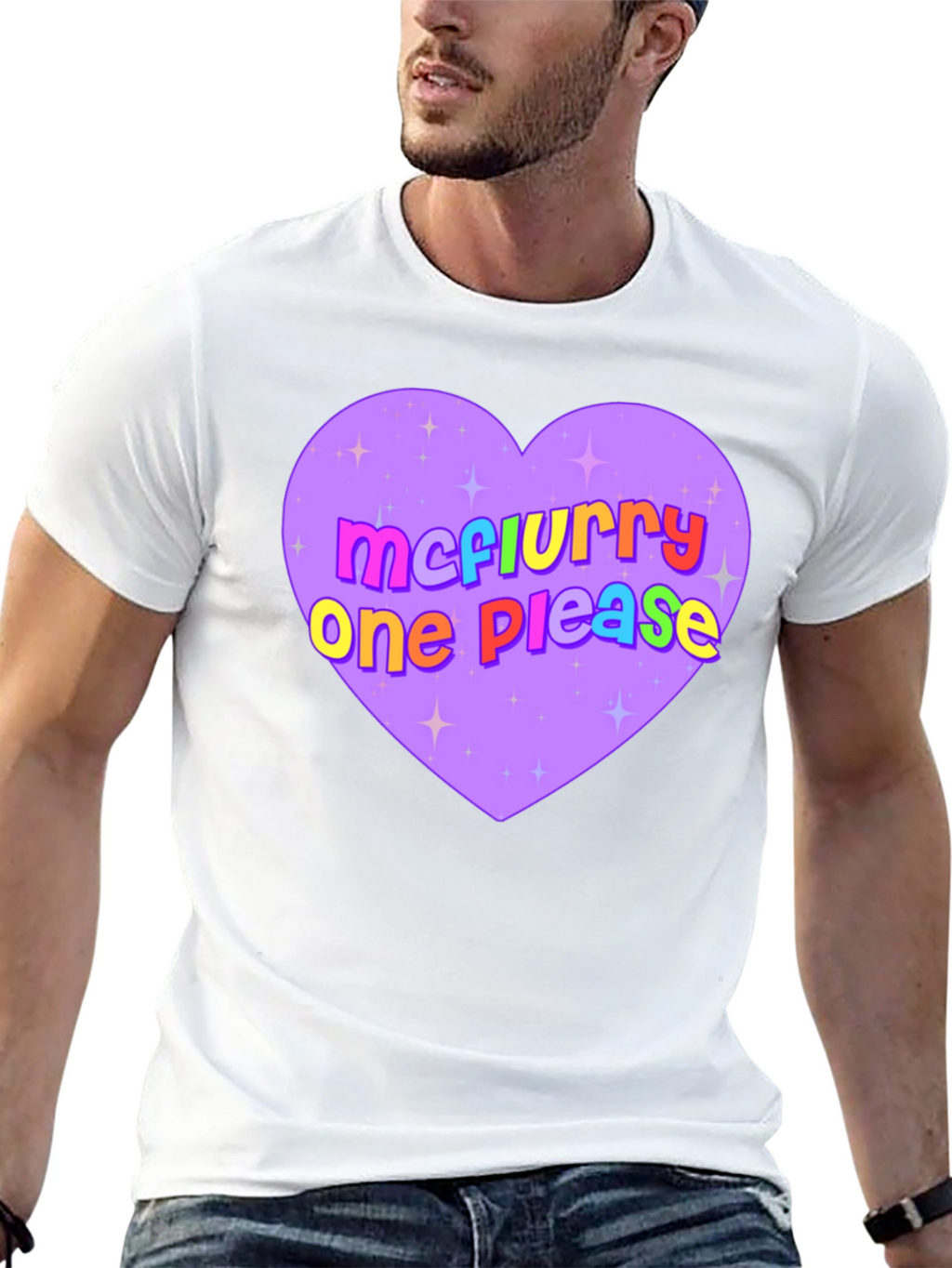 McFlurry Please Heart Graphic Tee - Black