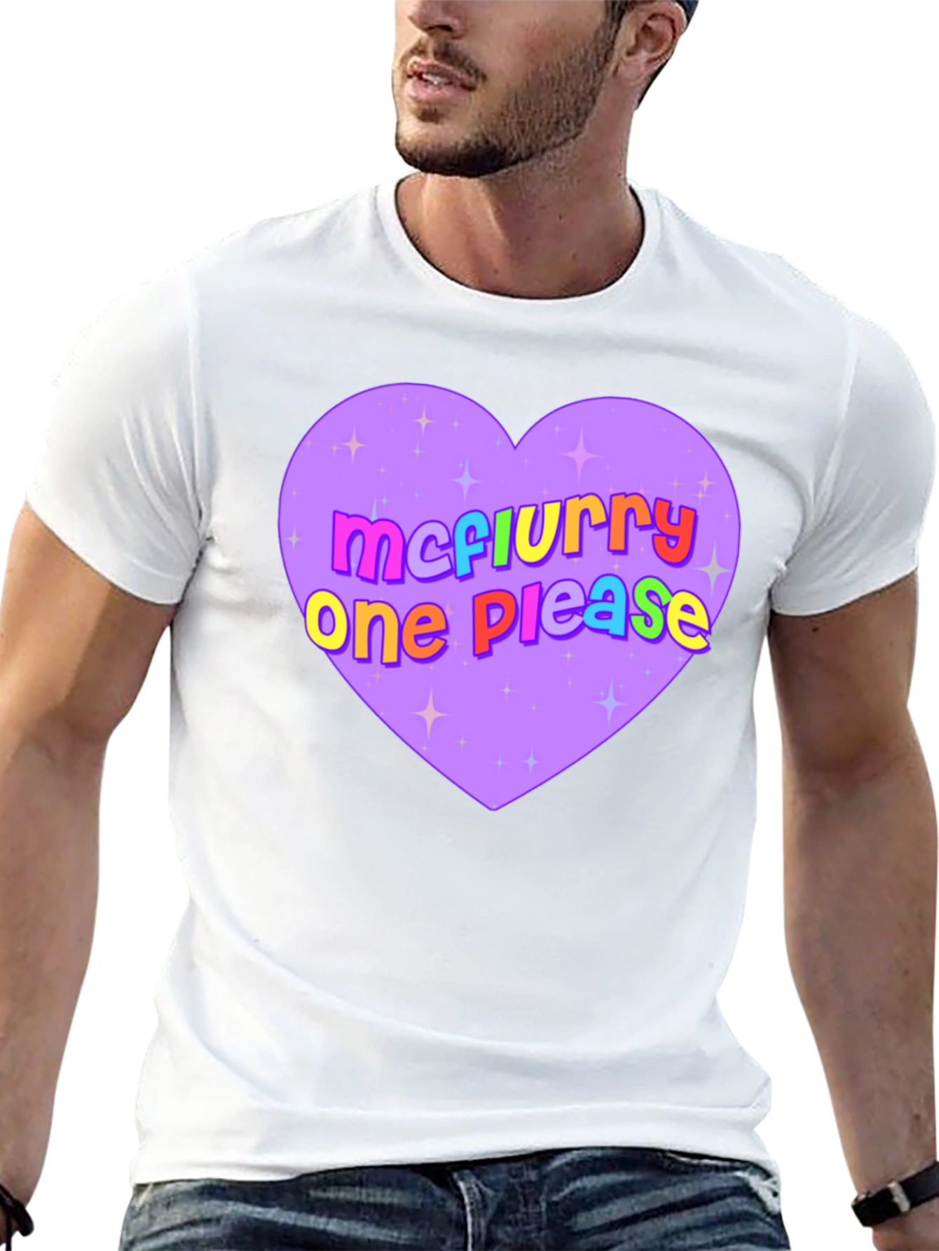 McFlurry Please Heart Graphic Tee - Black
