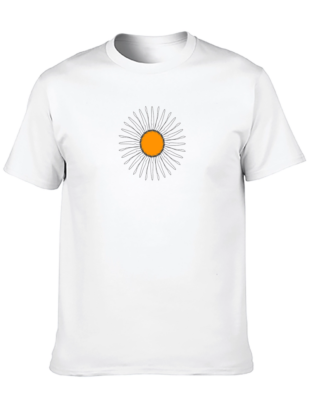 Abstract Floral Graphic Black Tee
