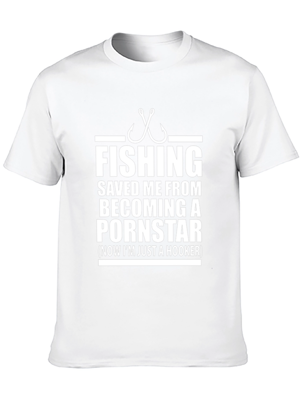 Fishing Hooker Graphic T-Shirt - Funny Fisherman Tee