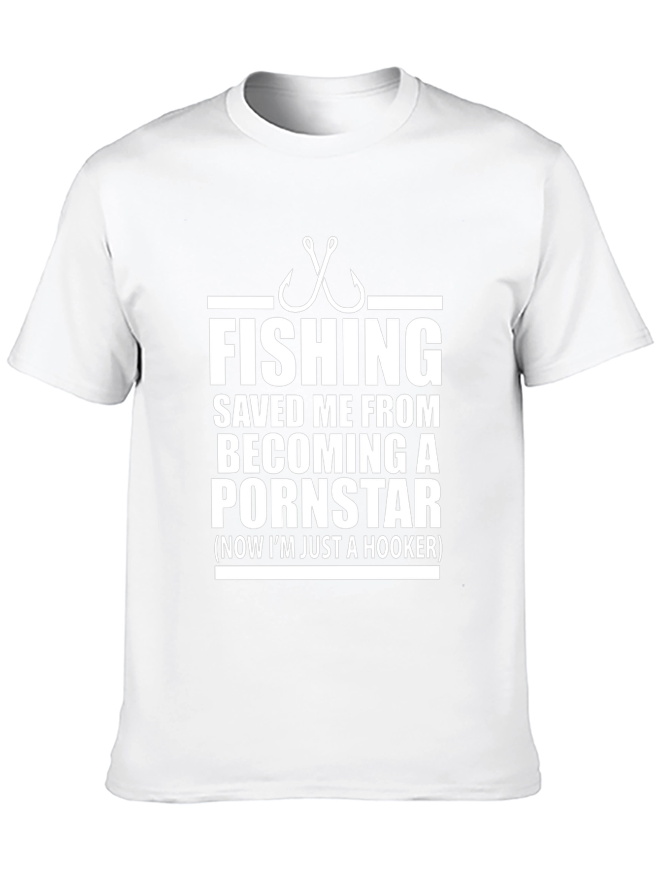 Fishing Hooker Graphic T-Shirt - Funny Fisherman Tee