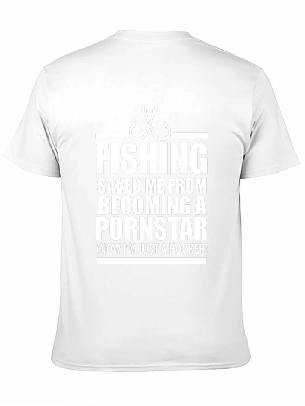 Fishing Hooker Graphic T-Shirt - Funny Fisherman Tee