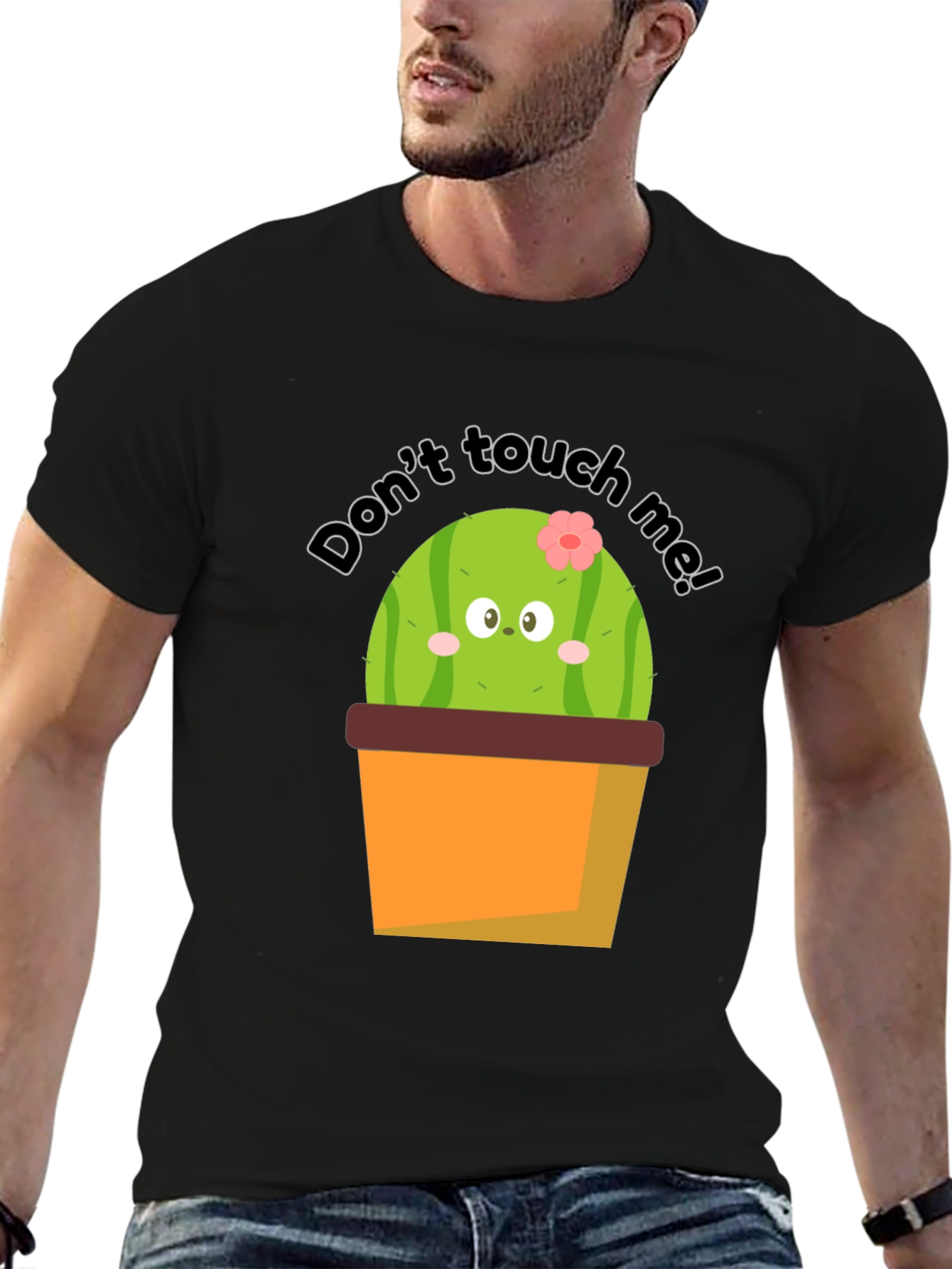 Cute Cactus Graphic Tee - Dont Touch Me!