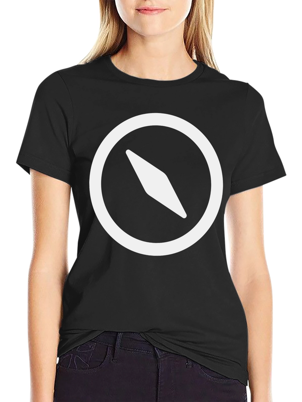 Compass Graphic Black T-Shirt