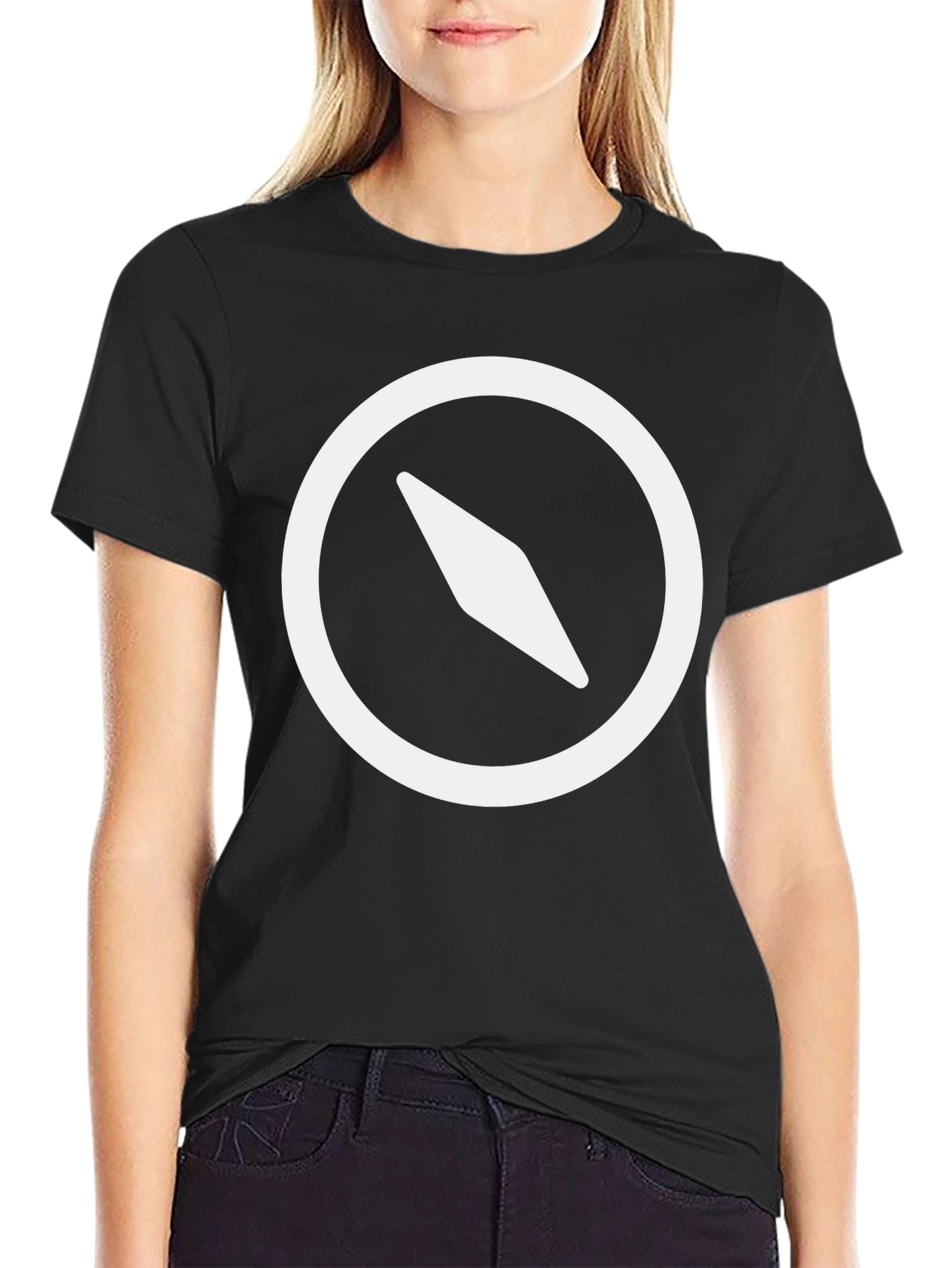 Compass Graphic Black T-Shirt