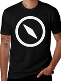 Compass Graphic Black T-Shirt