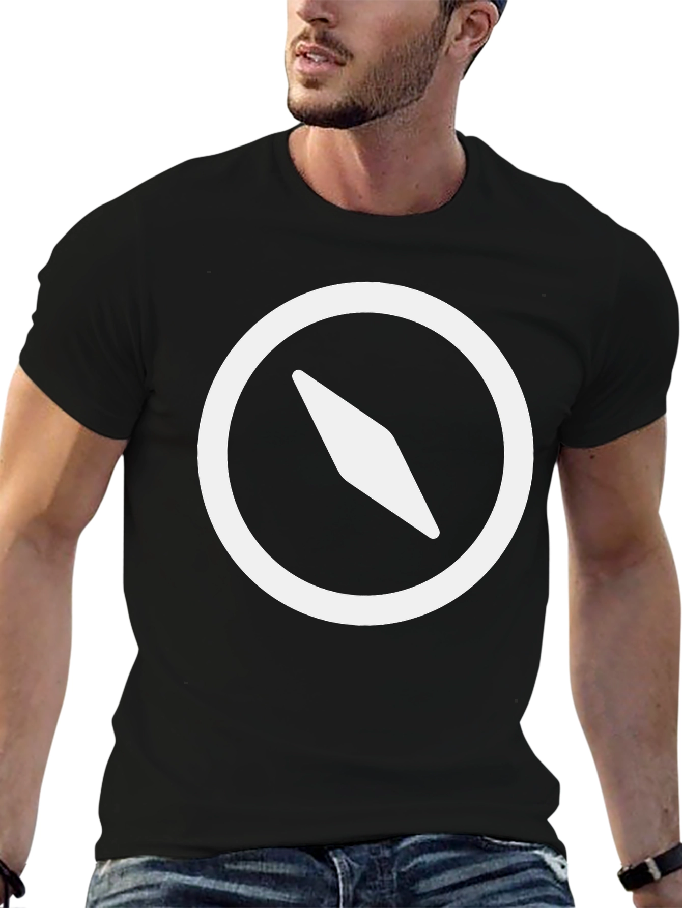 Compass Graphic Black T-Shirt