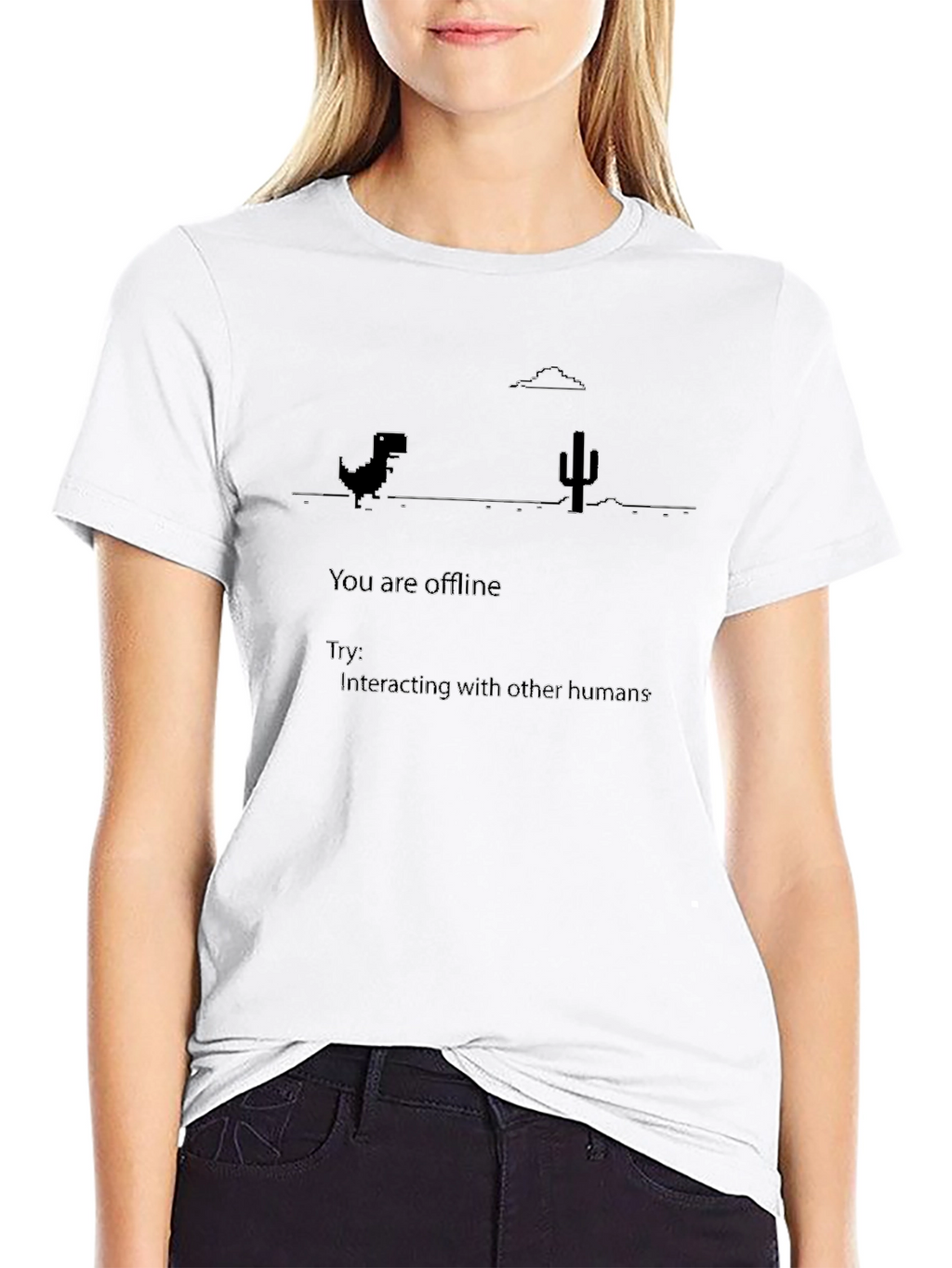 Offline Dinosaur T-Shirt - Interact with Humans!