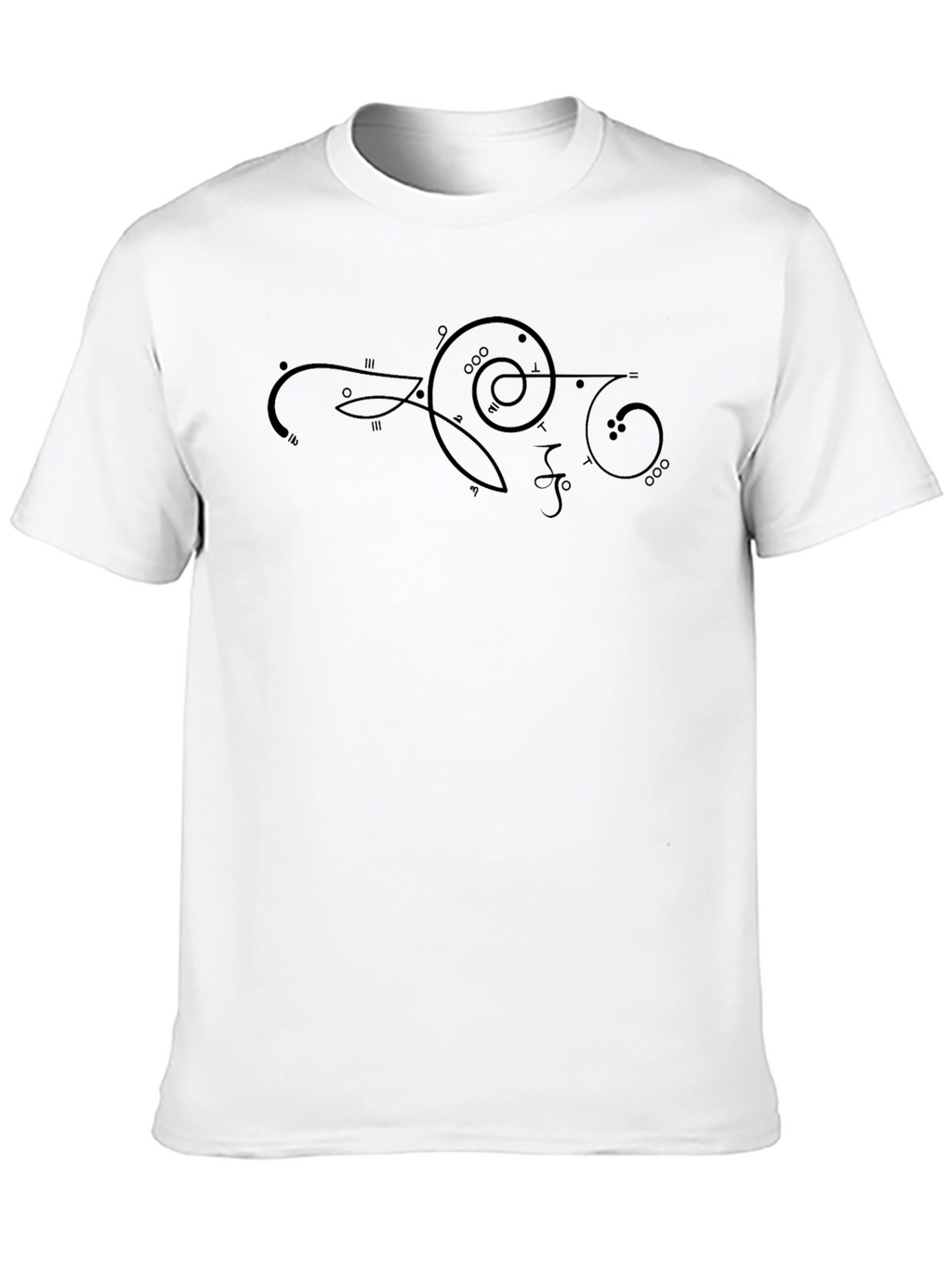 Abstract Symbol Black T-Shirt