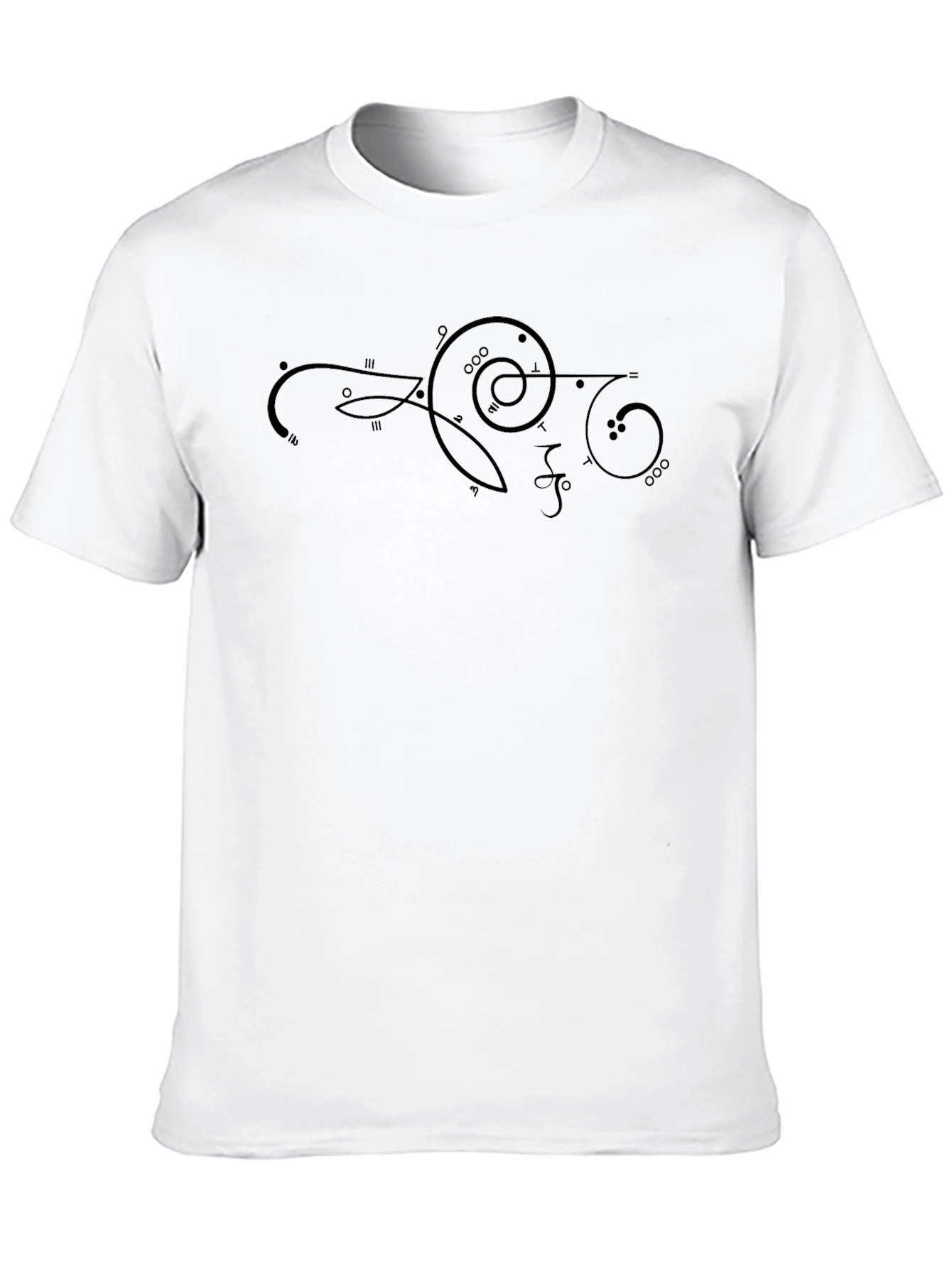 Abstract Symbol Black T-Shirt