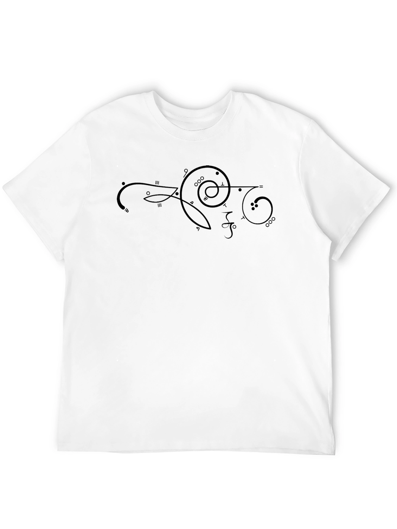 Abstract Symbol Black T-Shirt