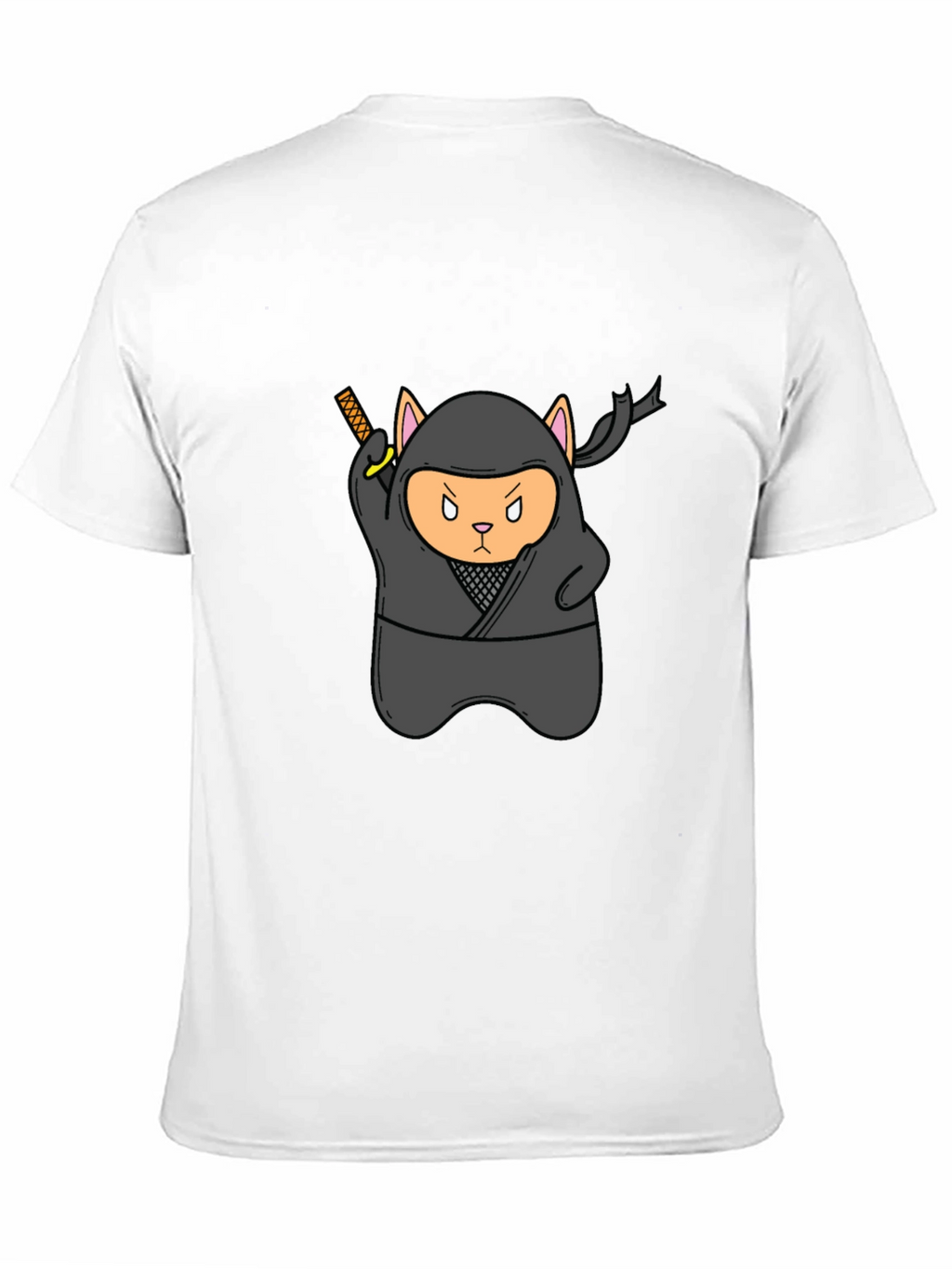 Ninja Cat Black T-Shirt - Stealth Mode Activated!