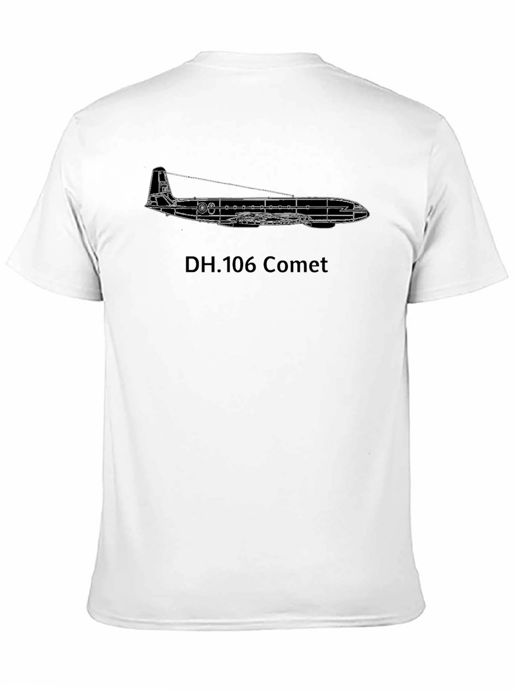 DH.106 Comet Airplane Blueprint Graphic T-Shirt