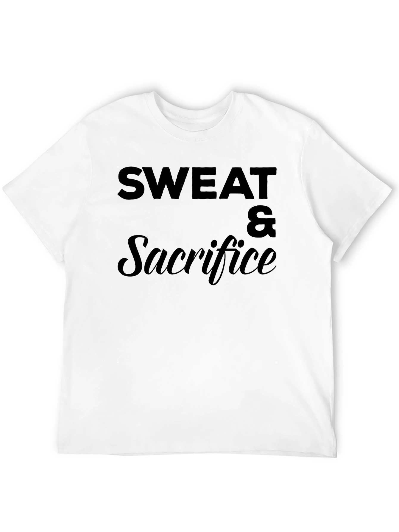 Sweat & Sacrifice Black Graphic T-Shirt