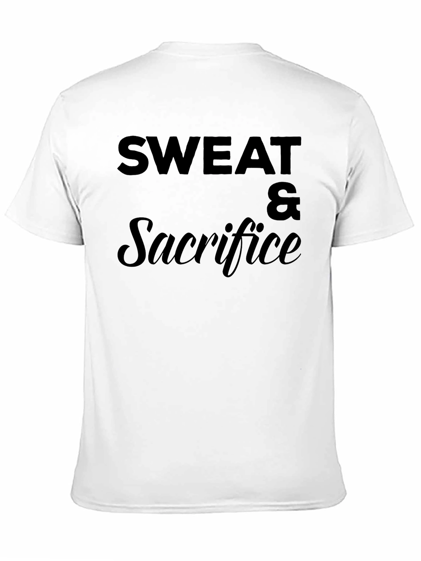 Sweat & Sacrifice Black Graphic T-Shirt