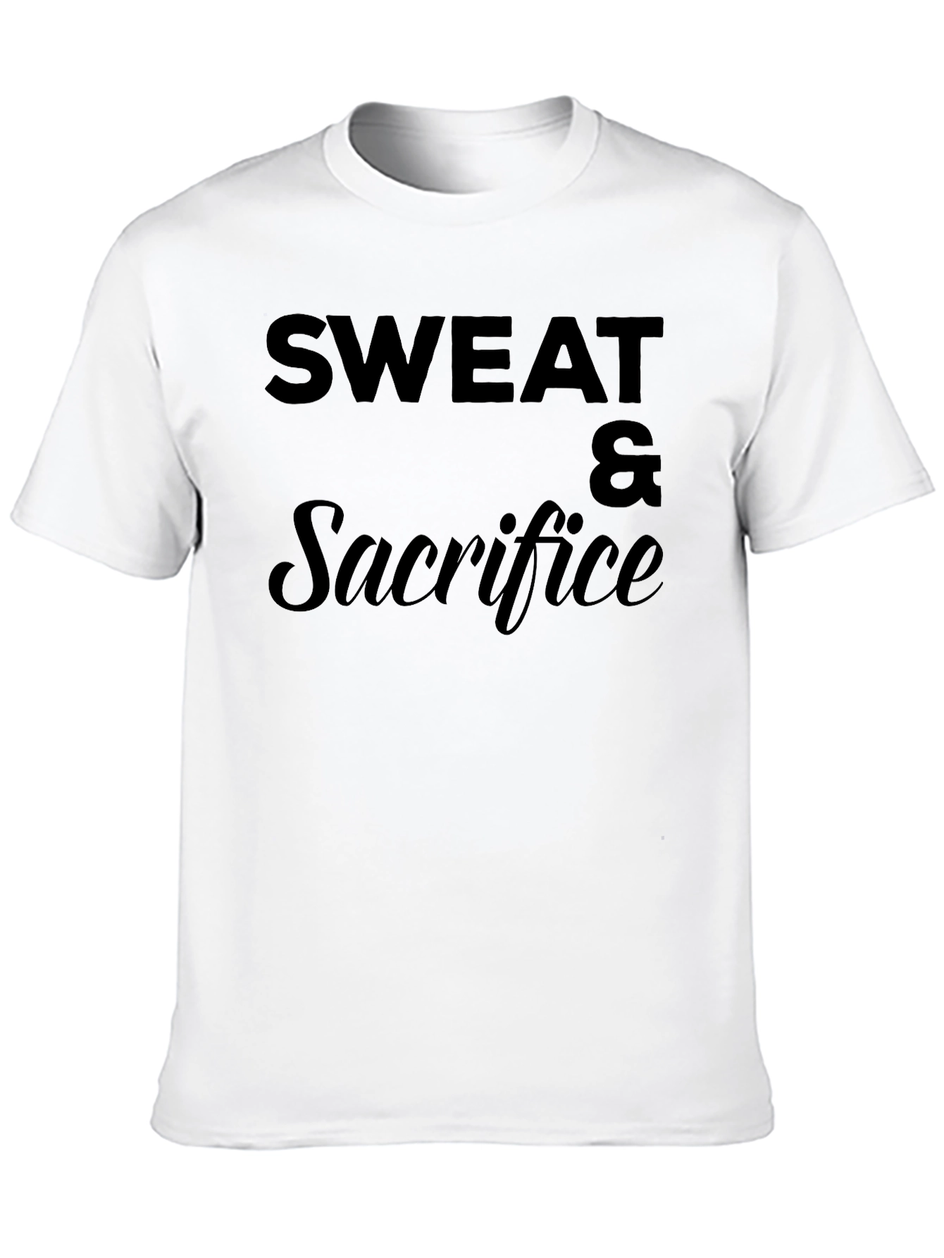 Sweat & Sacrifice Black Graphic T-Shirt