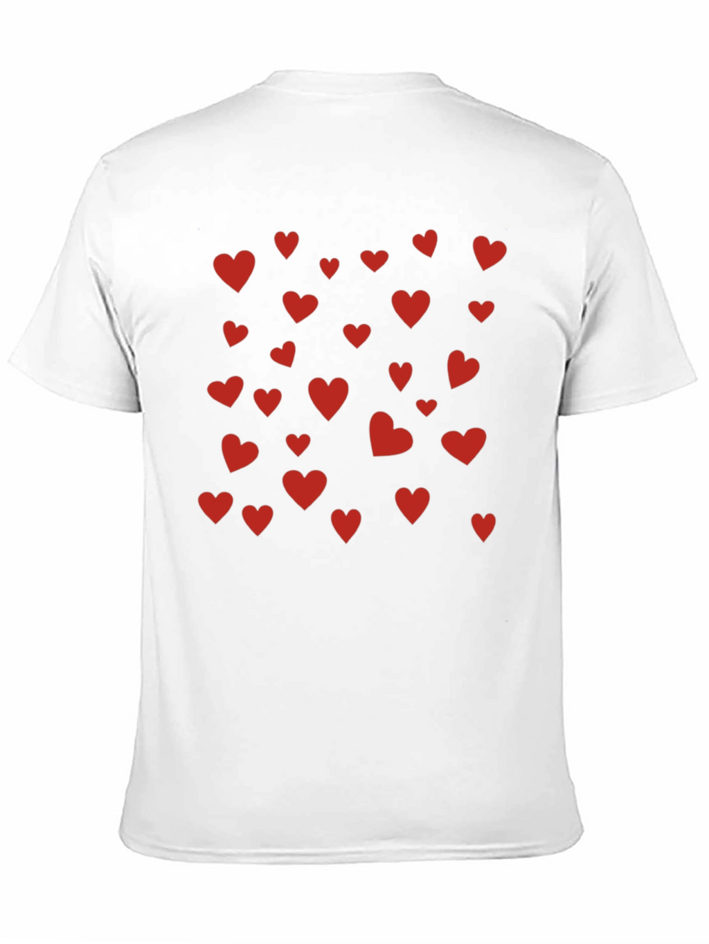Heart Pattern Crew Neck Tee