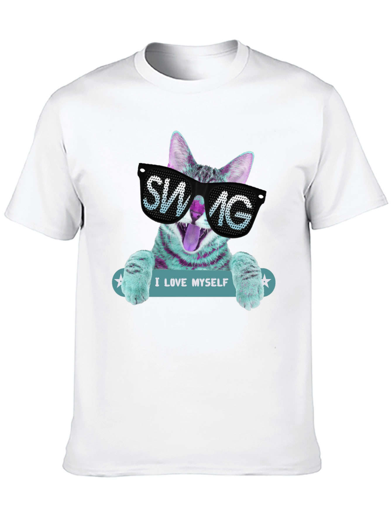 Cool Cat SWAG Graphic T-Shirt