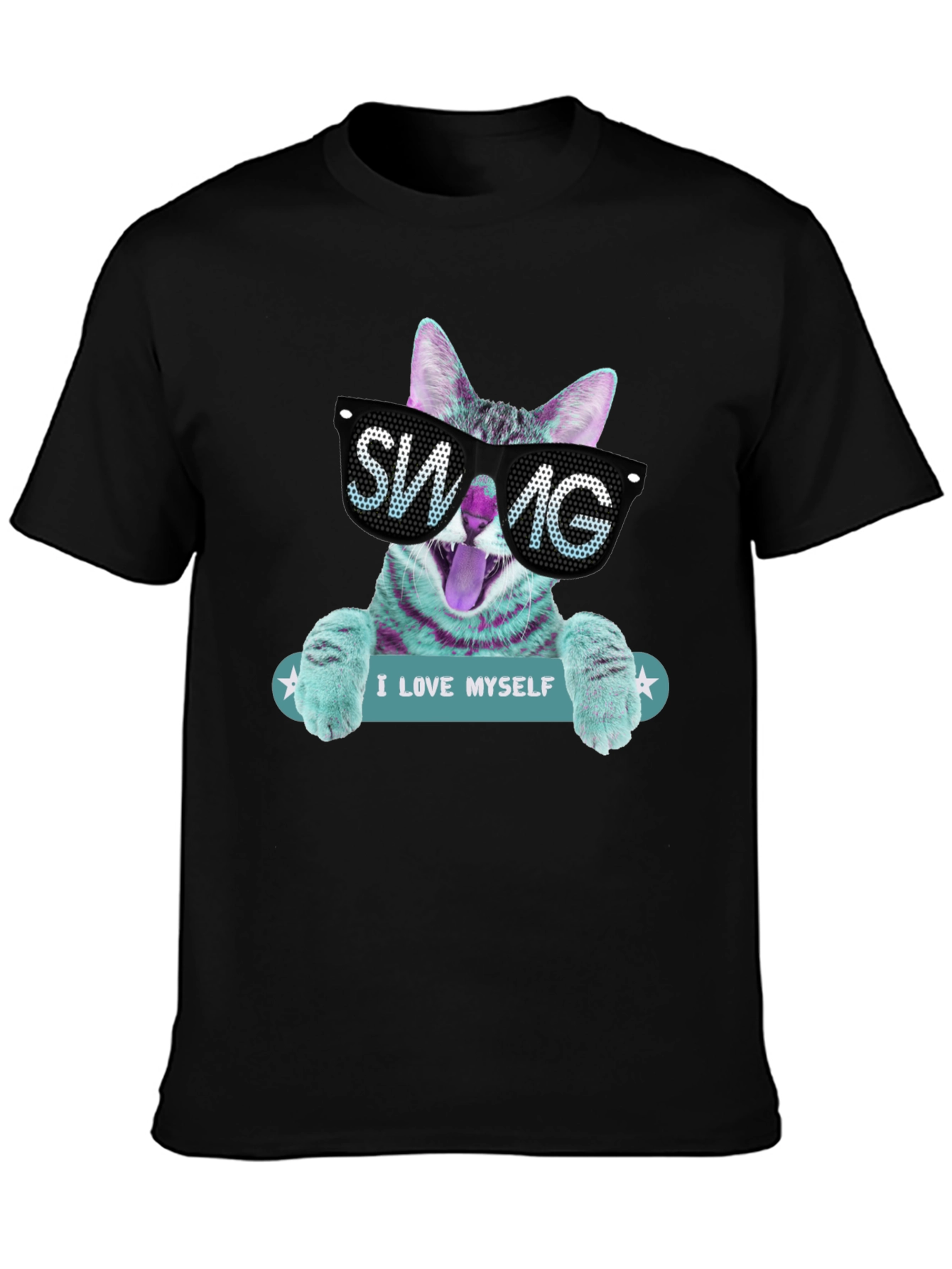 Cool Cat SWAG Graphic T-Shirt