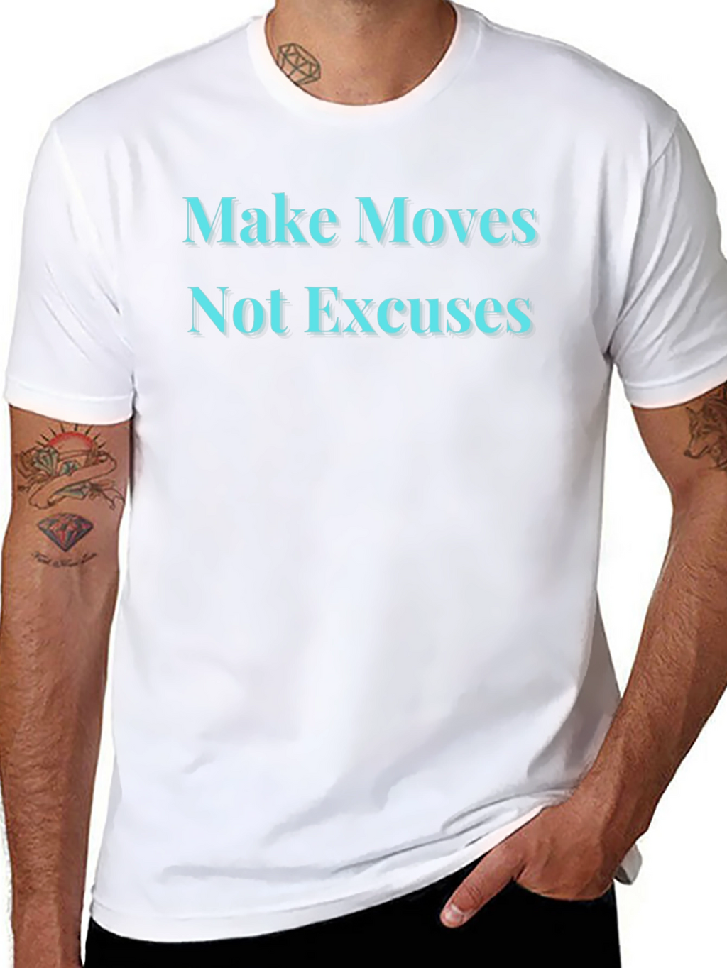 Make Moves Not Excuses Graphic Tee