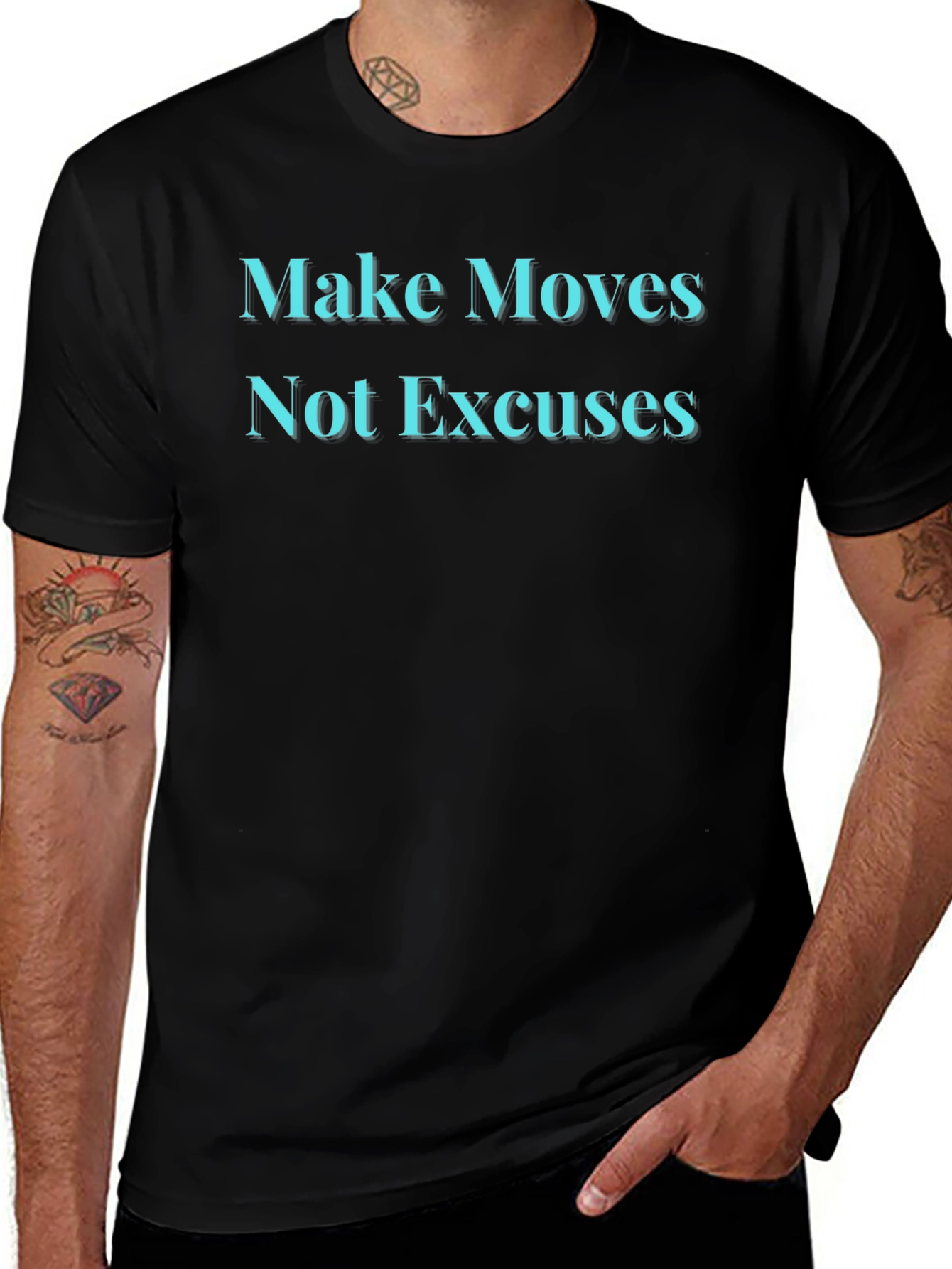 Make Moves Not Excuses Graphic Tee