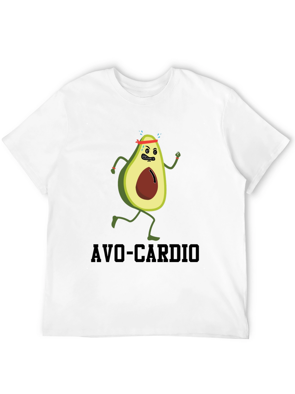 Avo-Cardio Funny Avocado Running T-Shirt