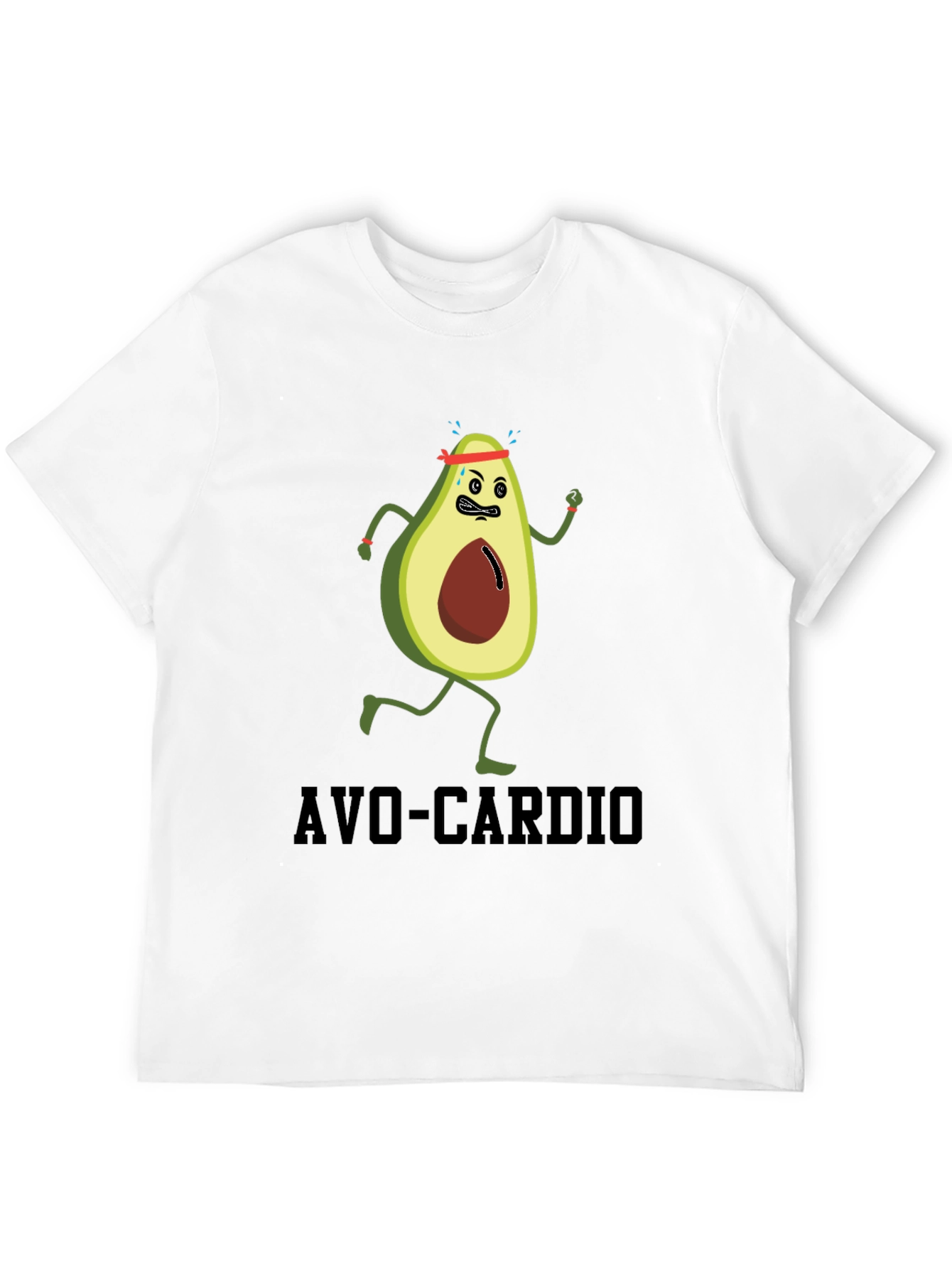 Avo-Cardio Funny Avocado Running T-Shirt