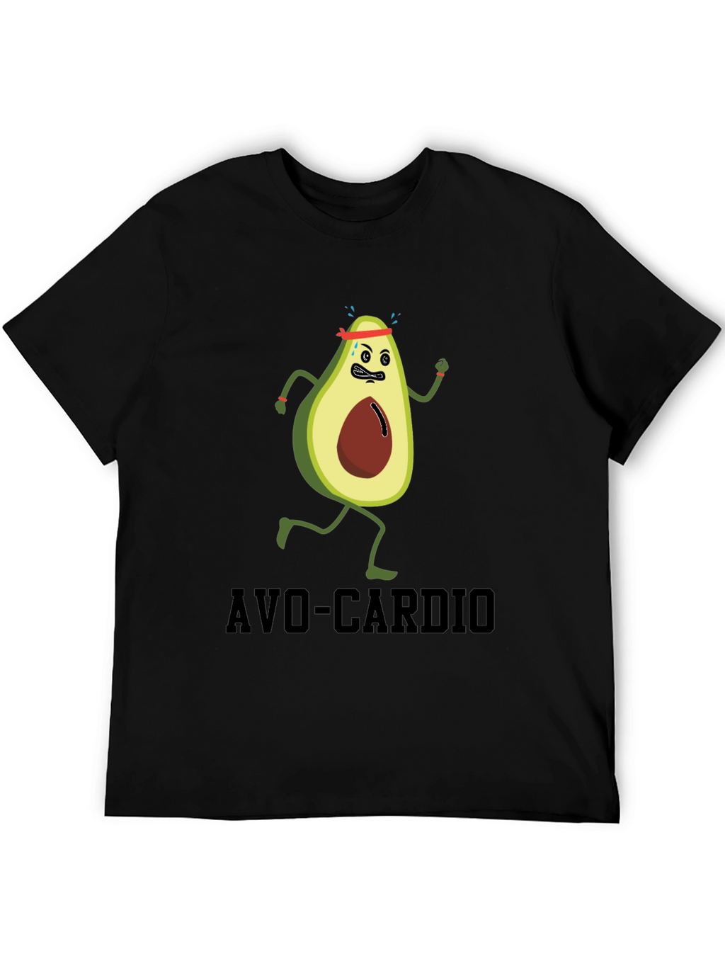 Avo-Cardio Funny Avocado Running T-Shirt