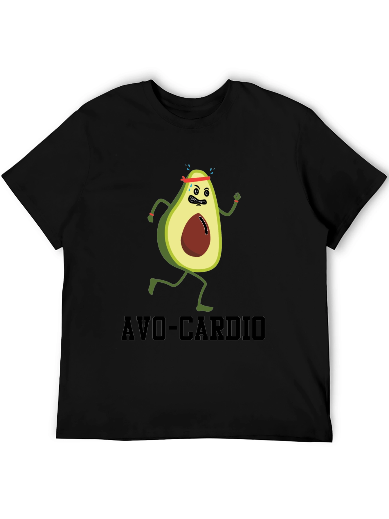 Avo-Cardio Funny Avocado Running T-Shirt