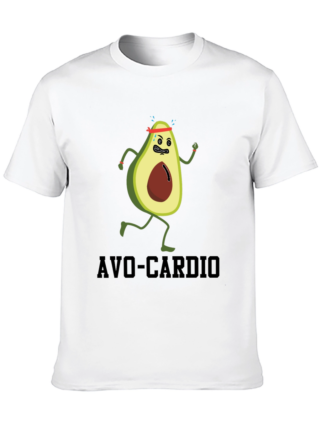 Avo-Cardio Funny Avocado Running T-Shirt
