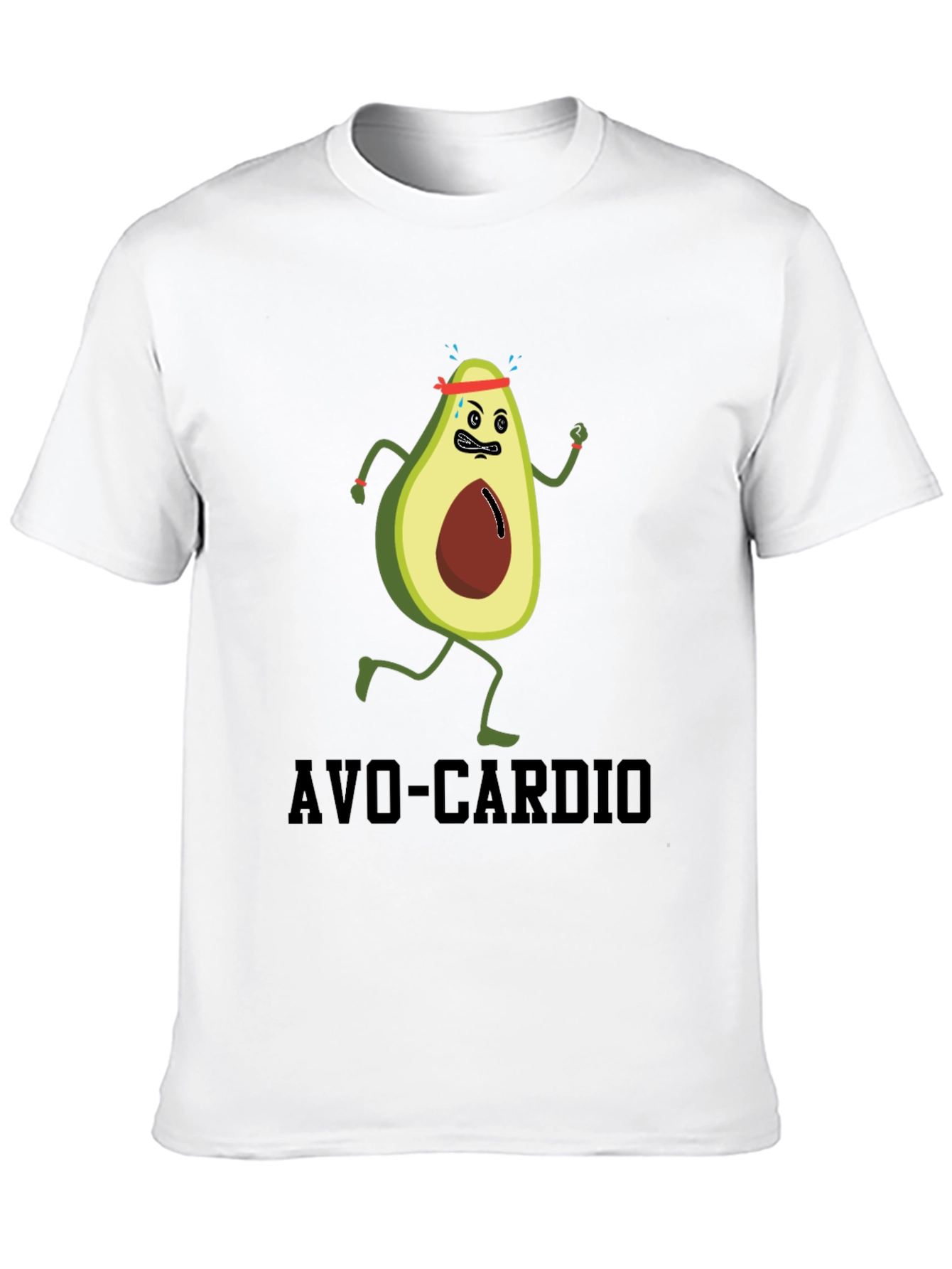 Avo-Cardio Funny Avocado Running T-Shirt