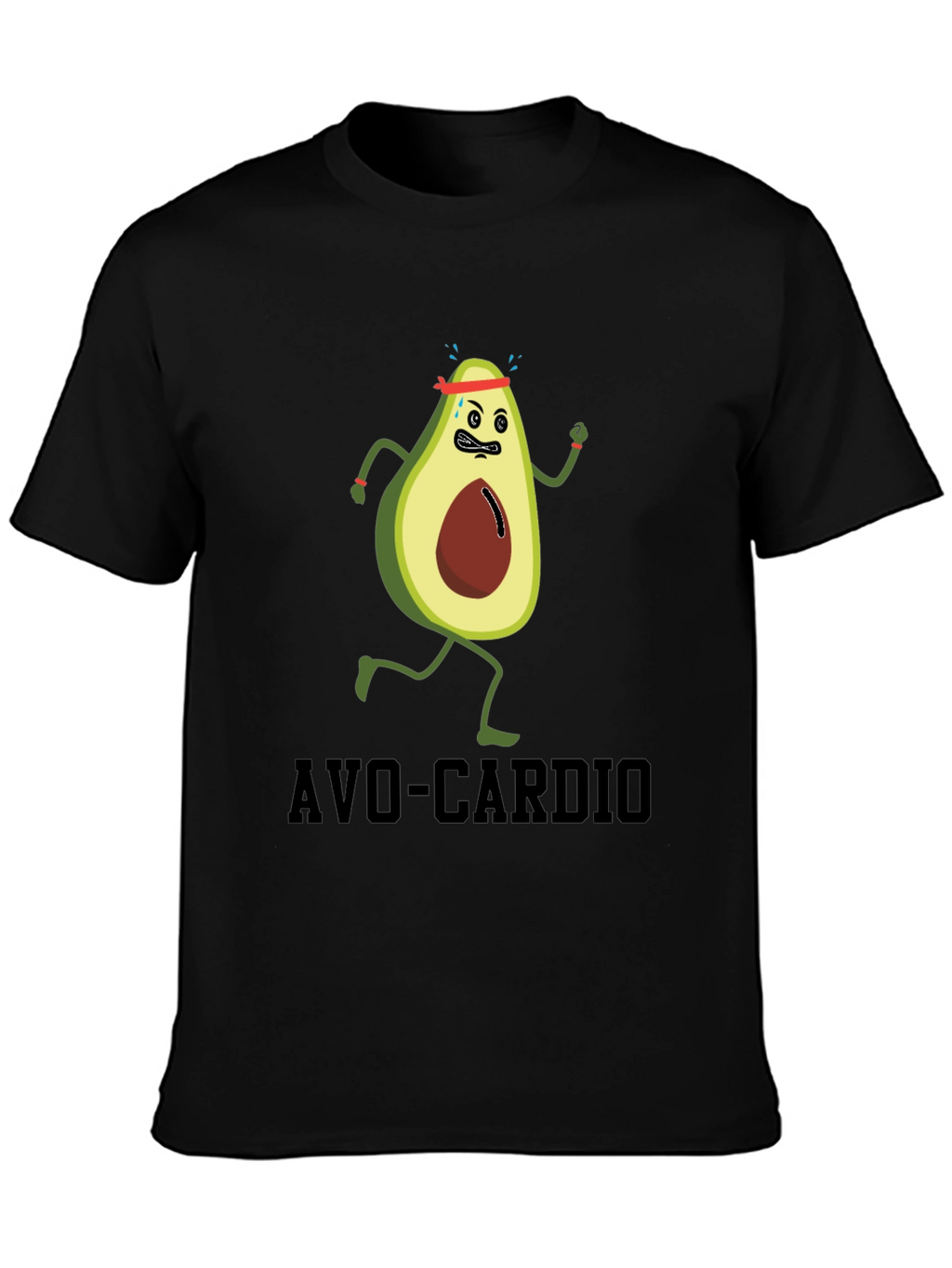 Avo-Cardio Funny Avocado Running T-Shirt