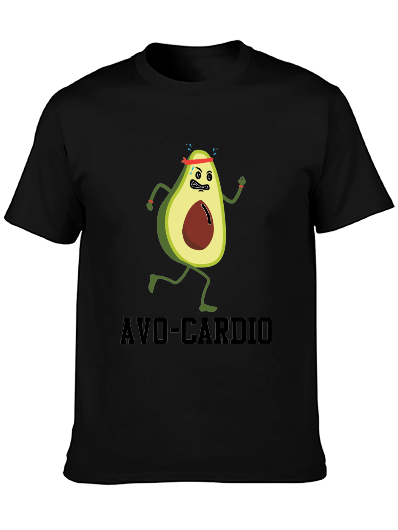 Avo-Cardio Funny Avocado Running T-Shirt