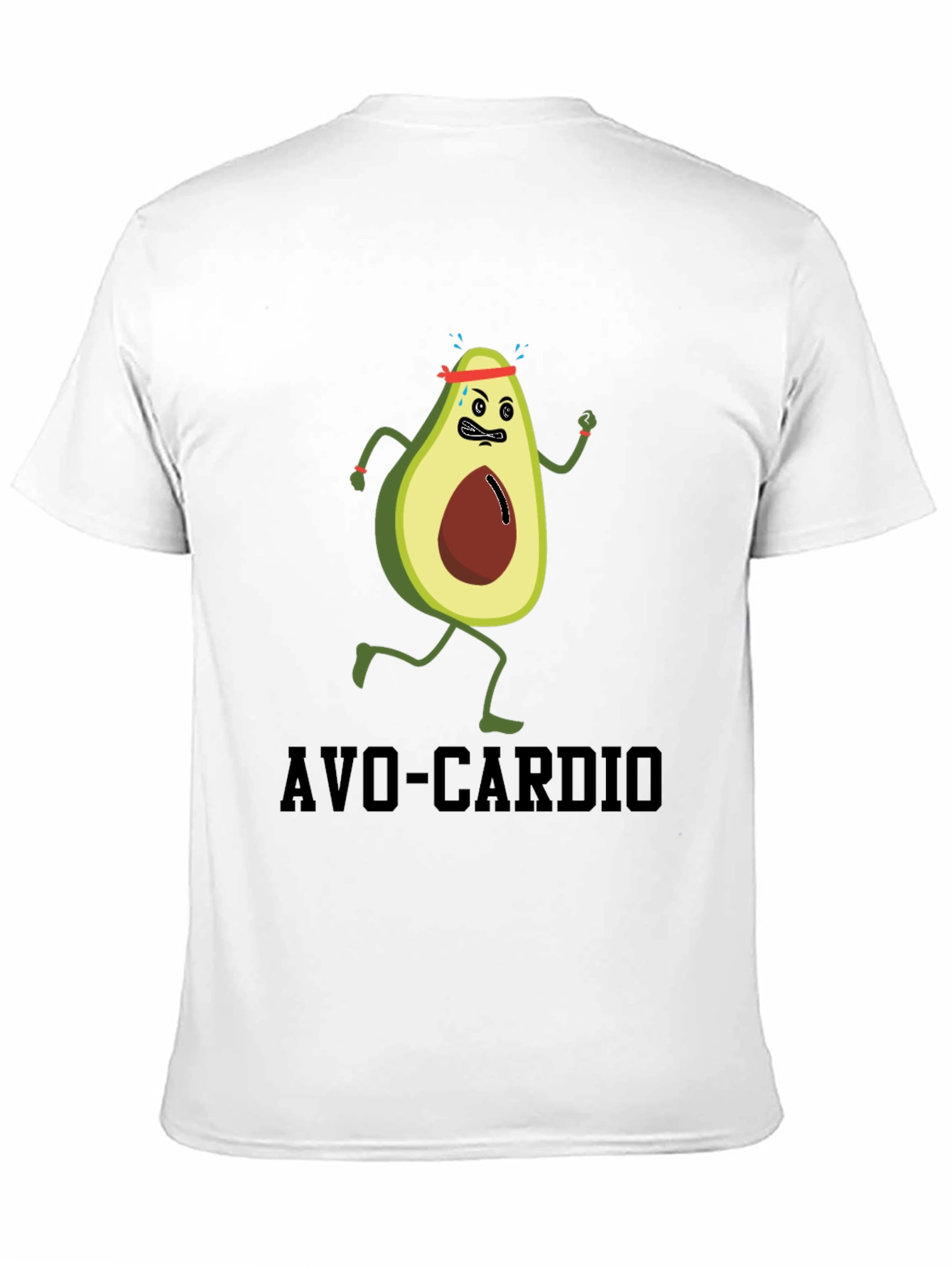 Avo-Cardio Funny Avocado Running T-Shirt