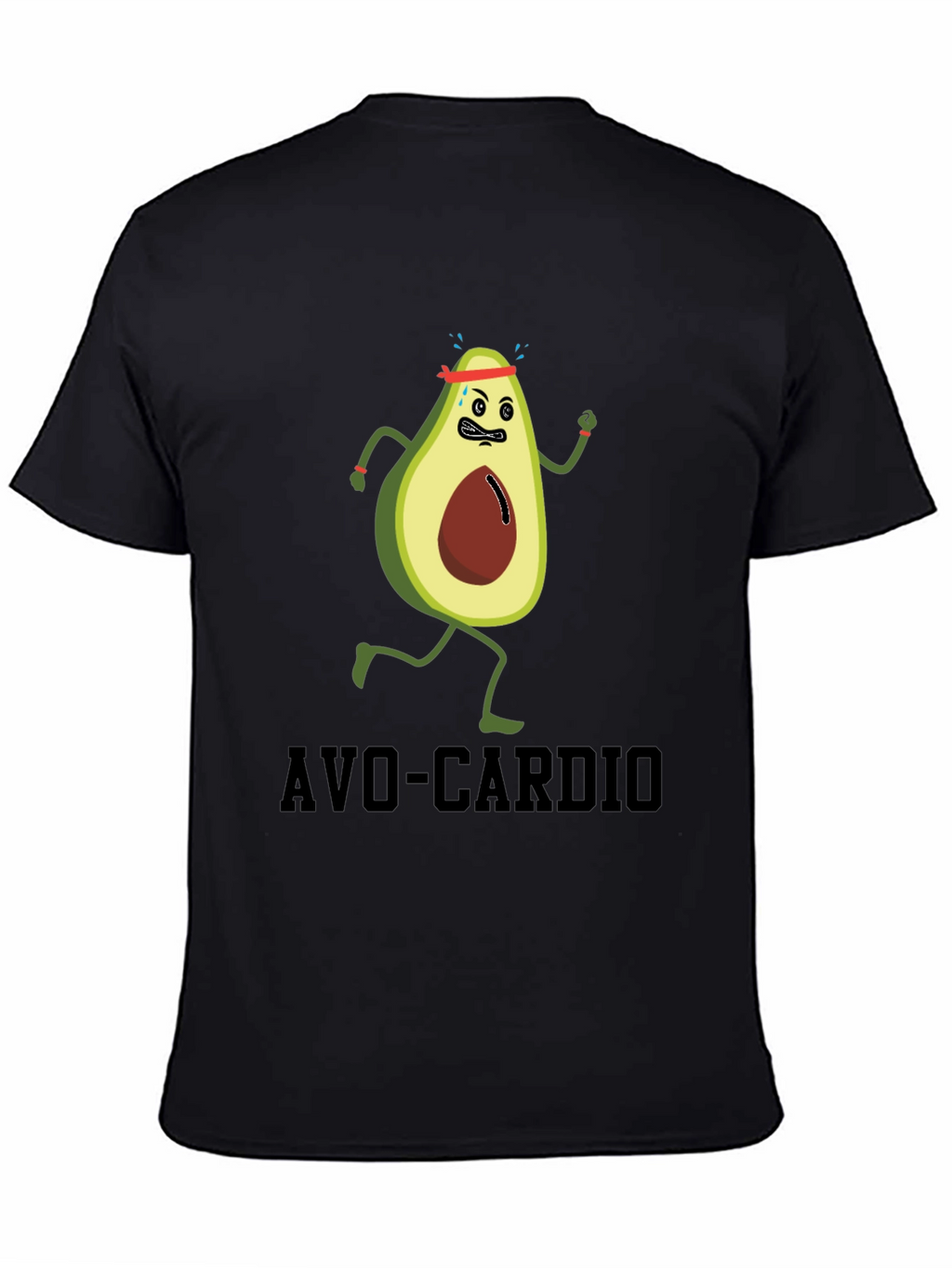 Avo-Cardio Funny Avocado Running T-Shirt