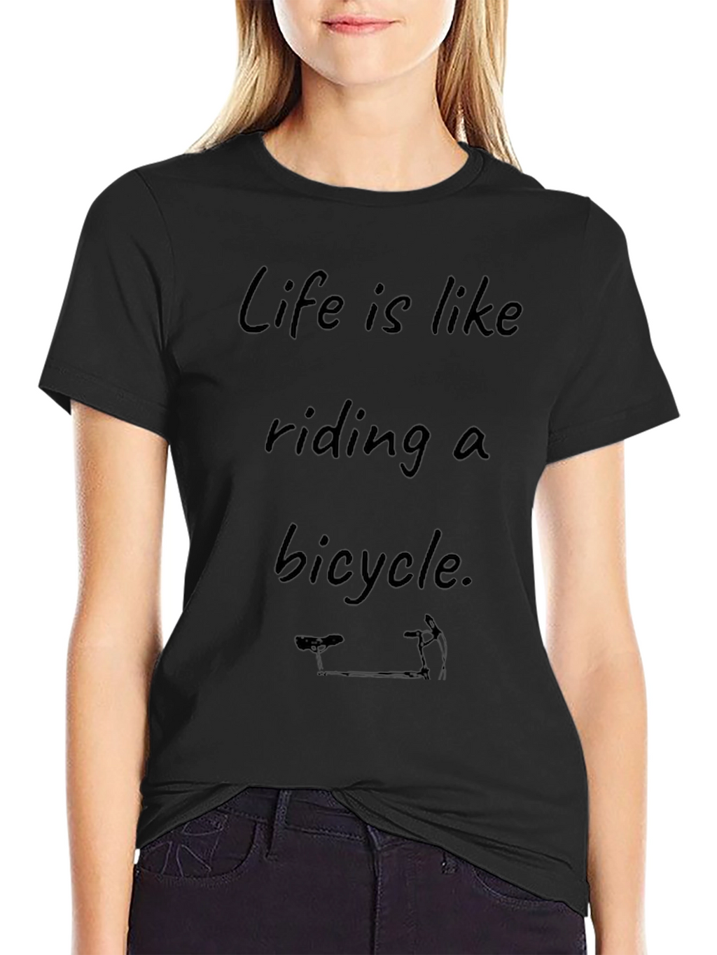 Life is Like Riding a Bicycle Graphic T-Shirt