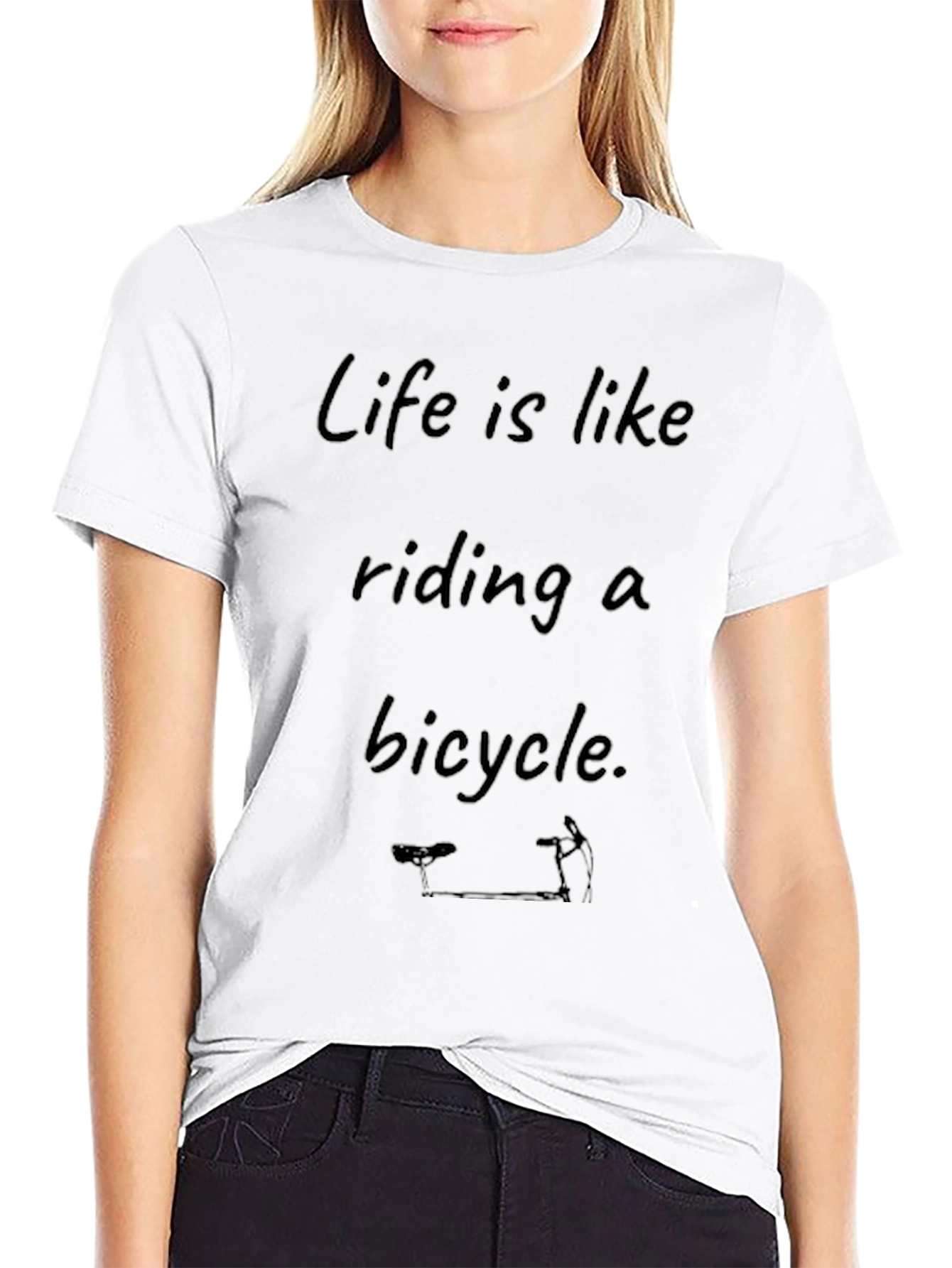 Life is Like Riding a Bicycle Graphic T-Shirt