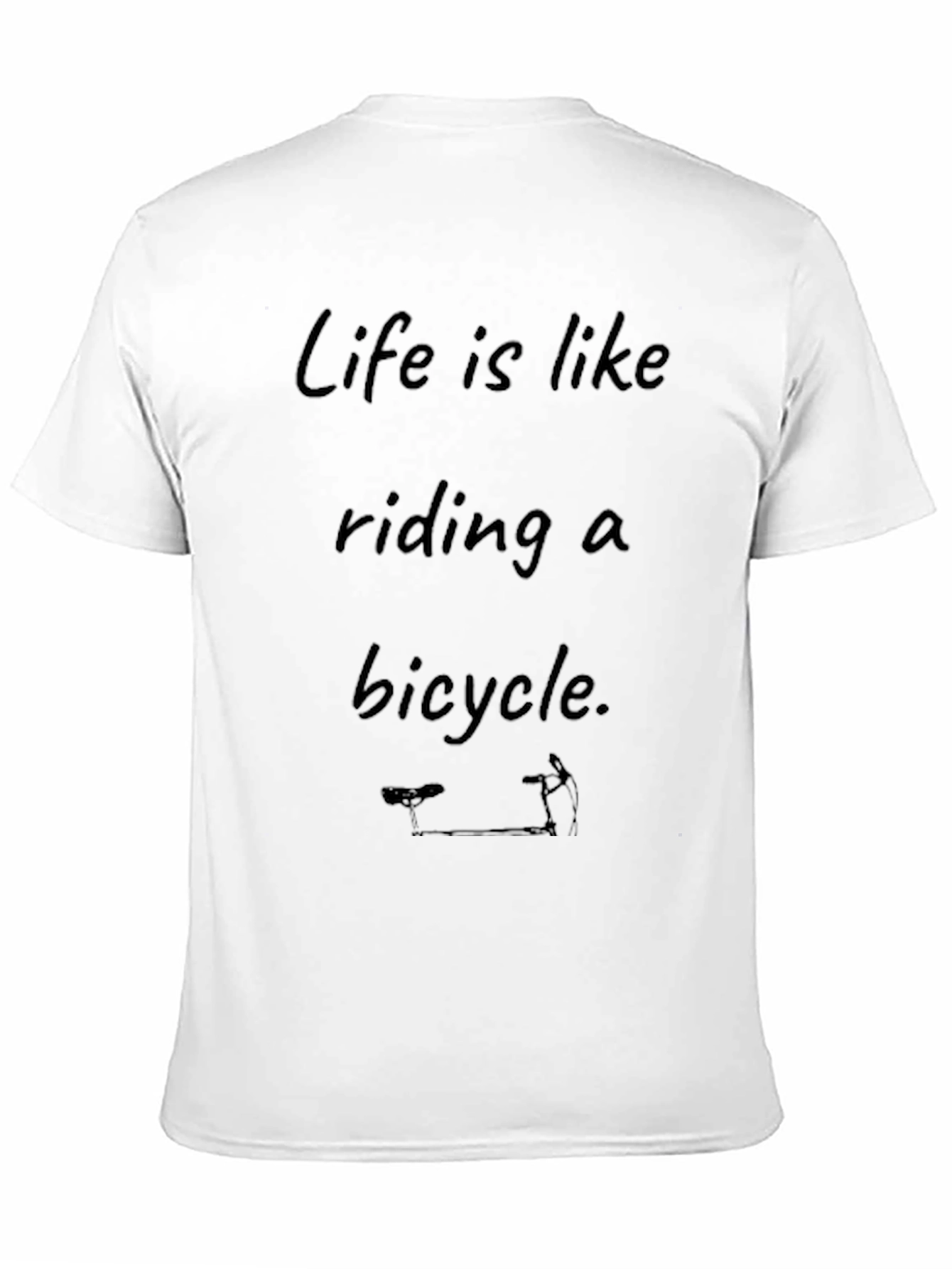 Life is Like Riding a Bicycle Graphic T-Shirt