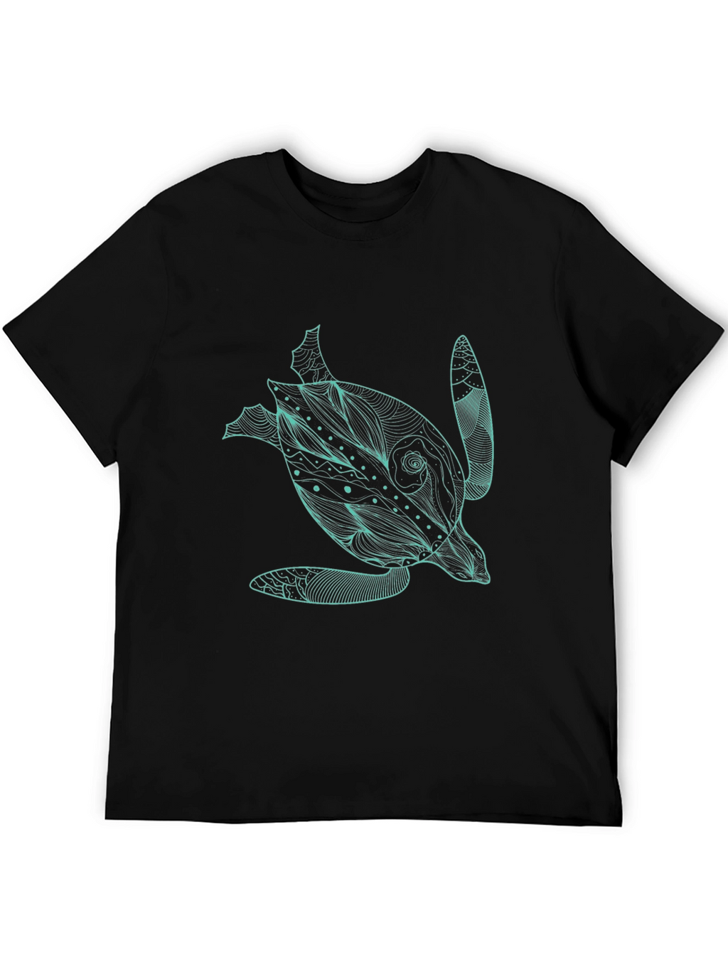 Sea Turtle Graphic Black T-Shirt