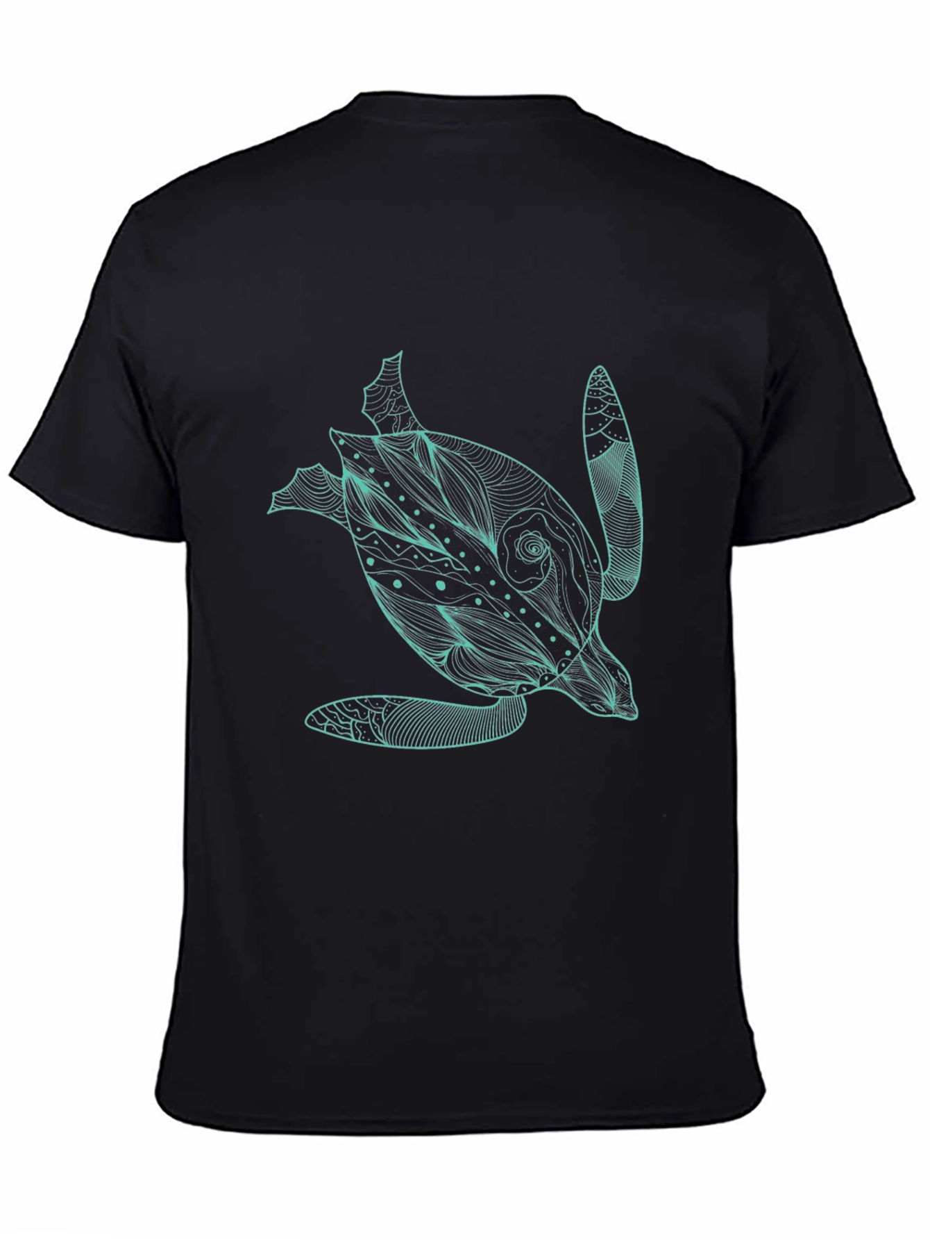 Sea Turtle Graphic Black T-Shirt