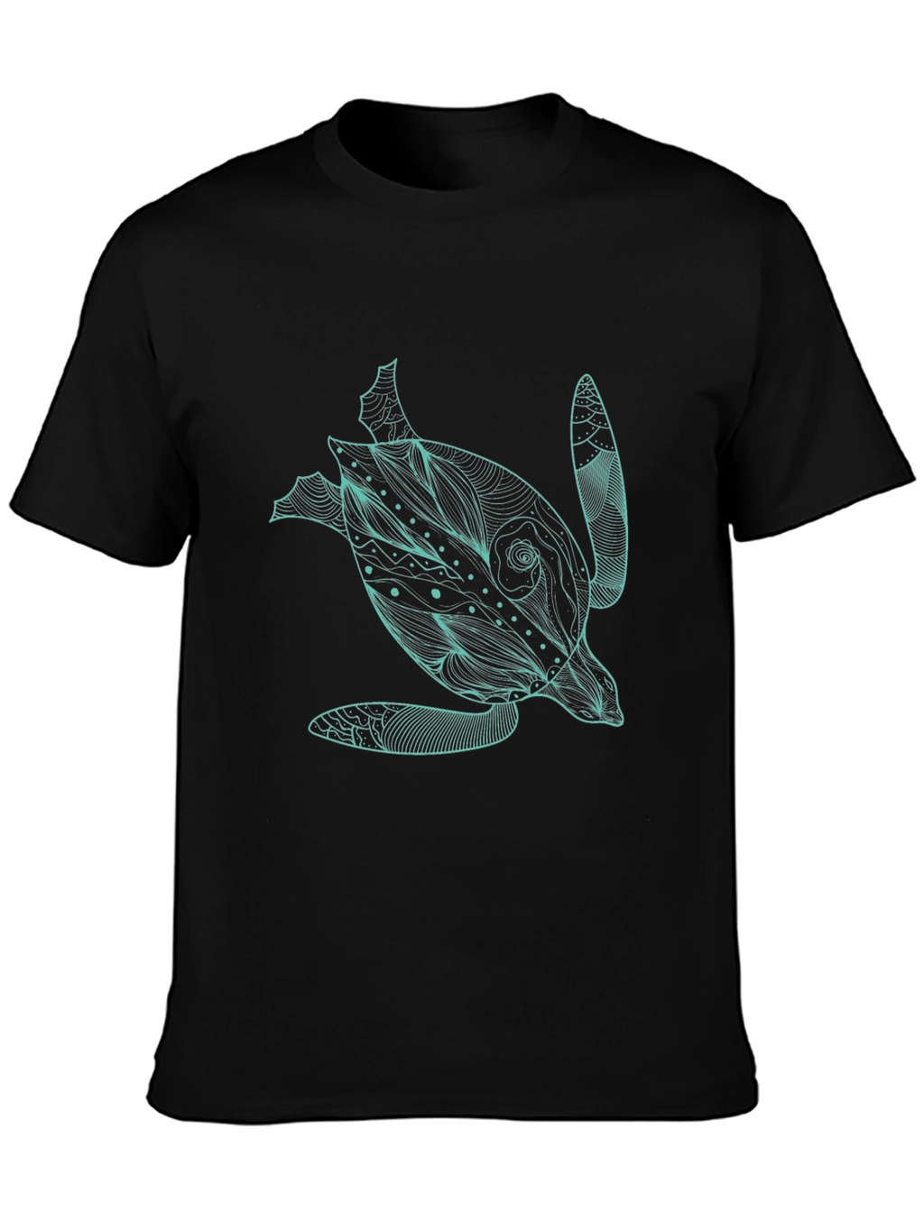 Sea Turtle Graphic Black T-Shirt