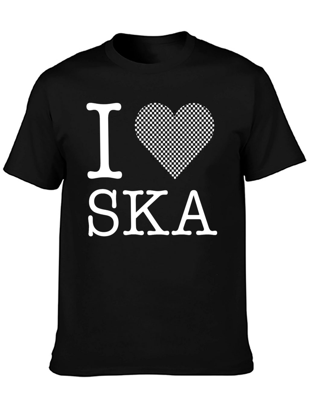 I Love Ska Graphic T-Shirt - Black