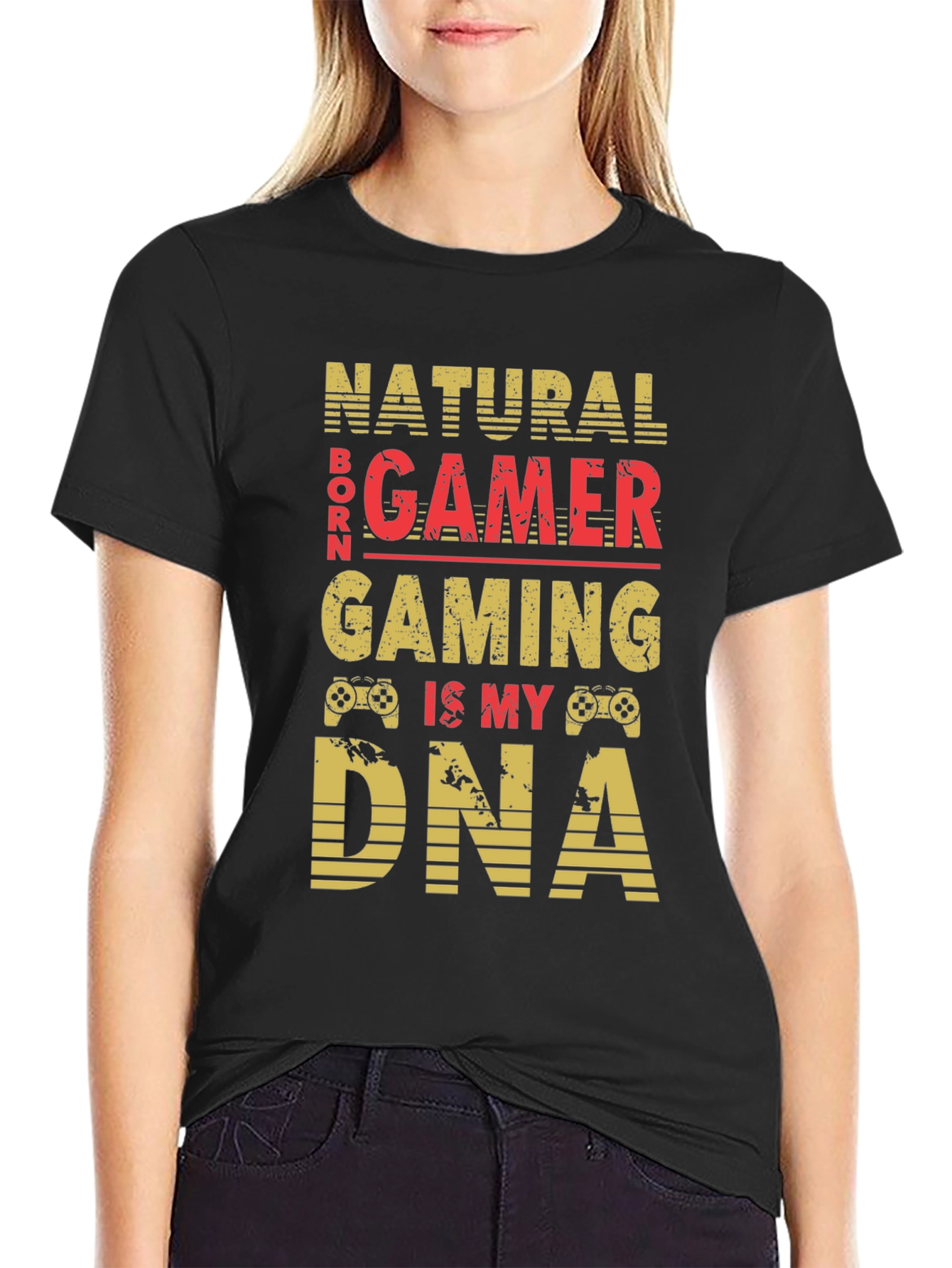 Natural Born Gamer T-Shirt - Gaming DNA Tee