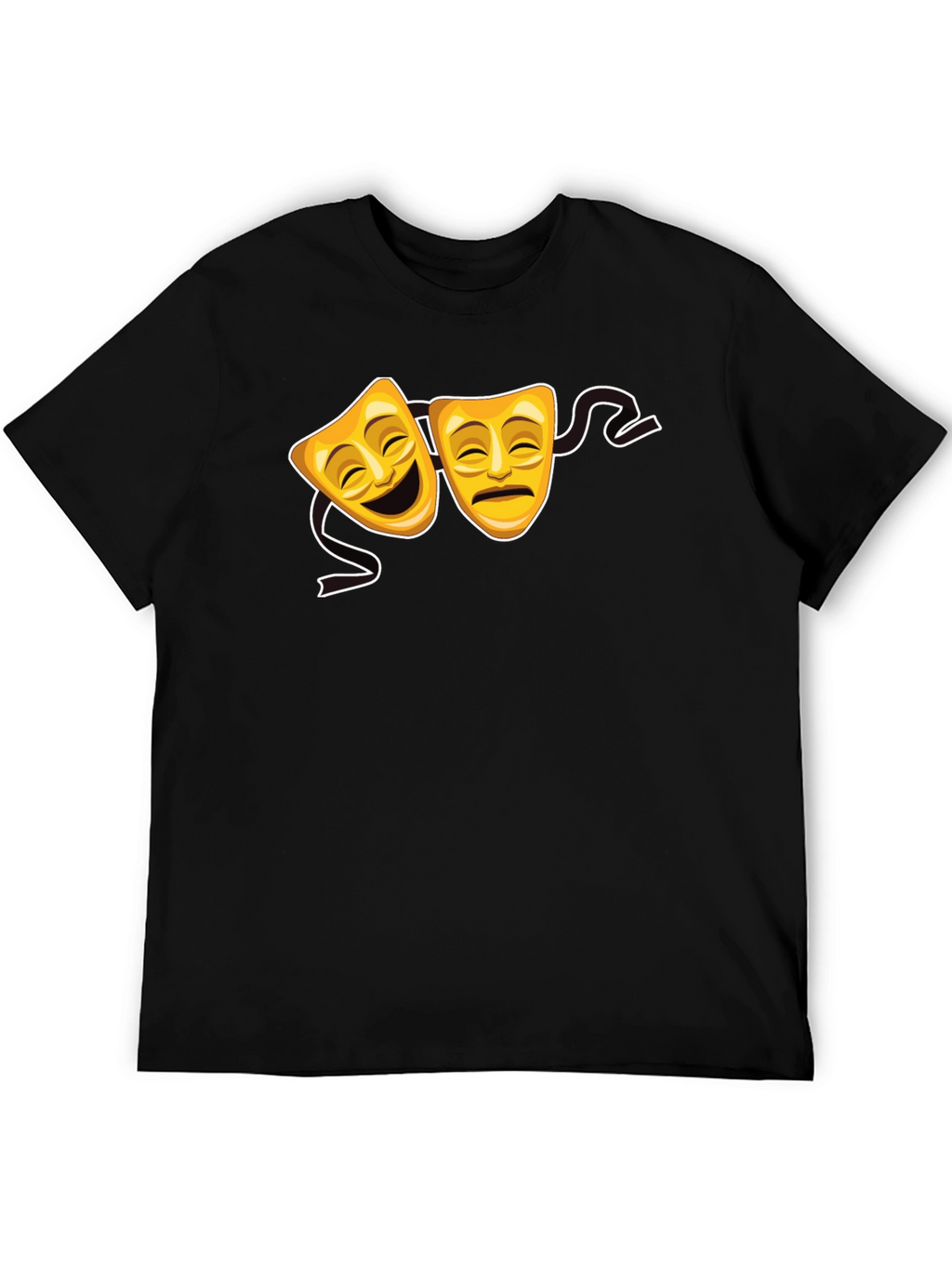 Comedy & Tragedy Masks Graphic Tee