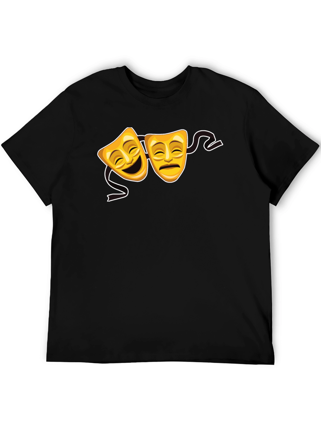 Comedy & Tragedy Masks Graphic Tee