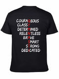 GYM T-Shirt - Courageous Classy Determined Relentless