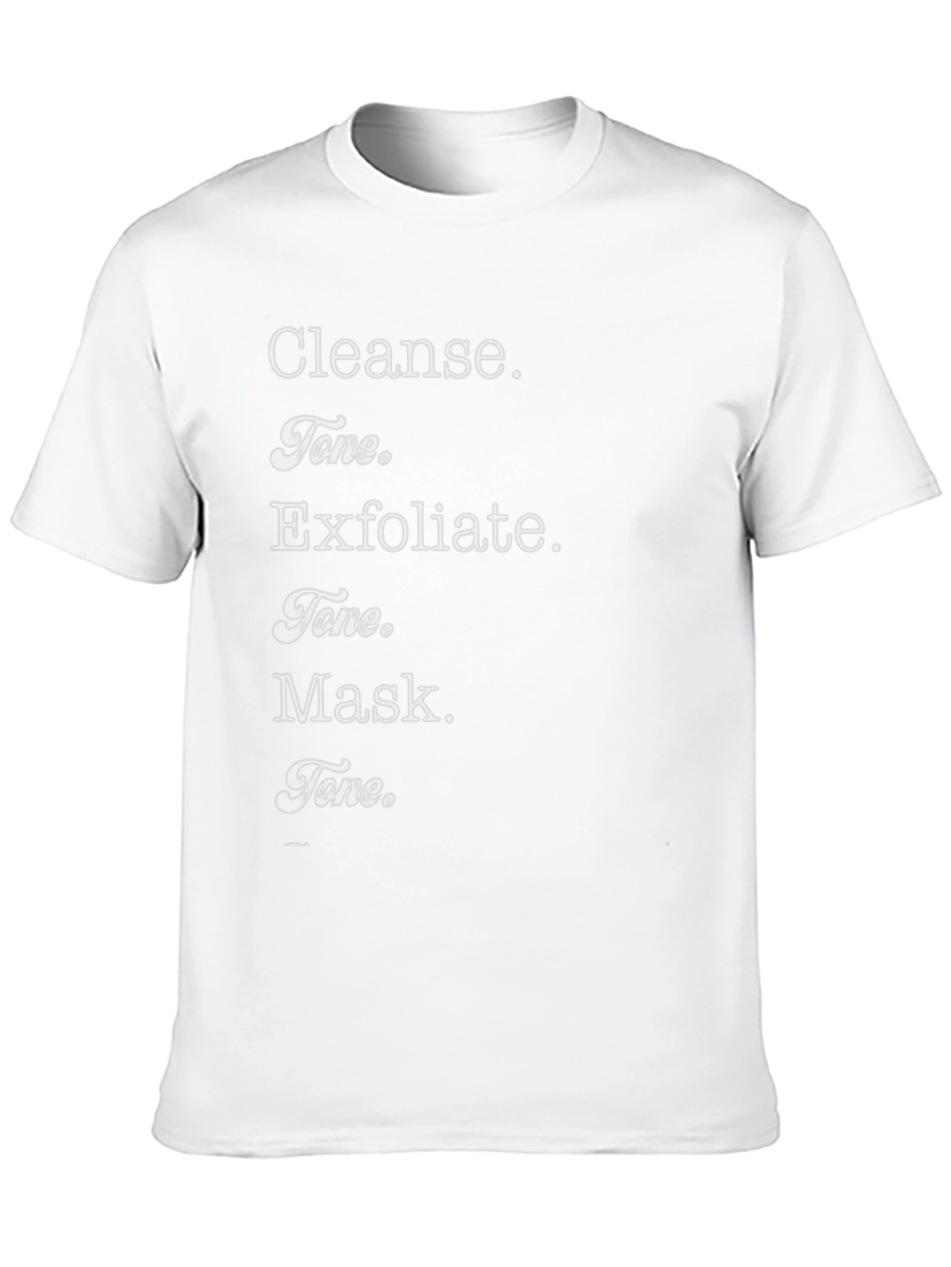 Cleanse Tone Exfoliate Mask T-Shirt - Beauty Routine