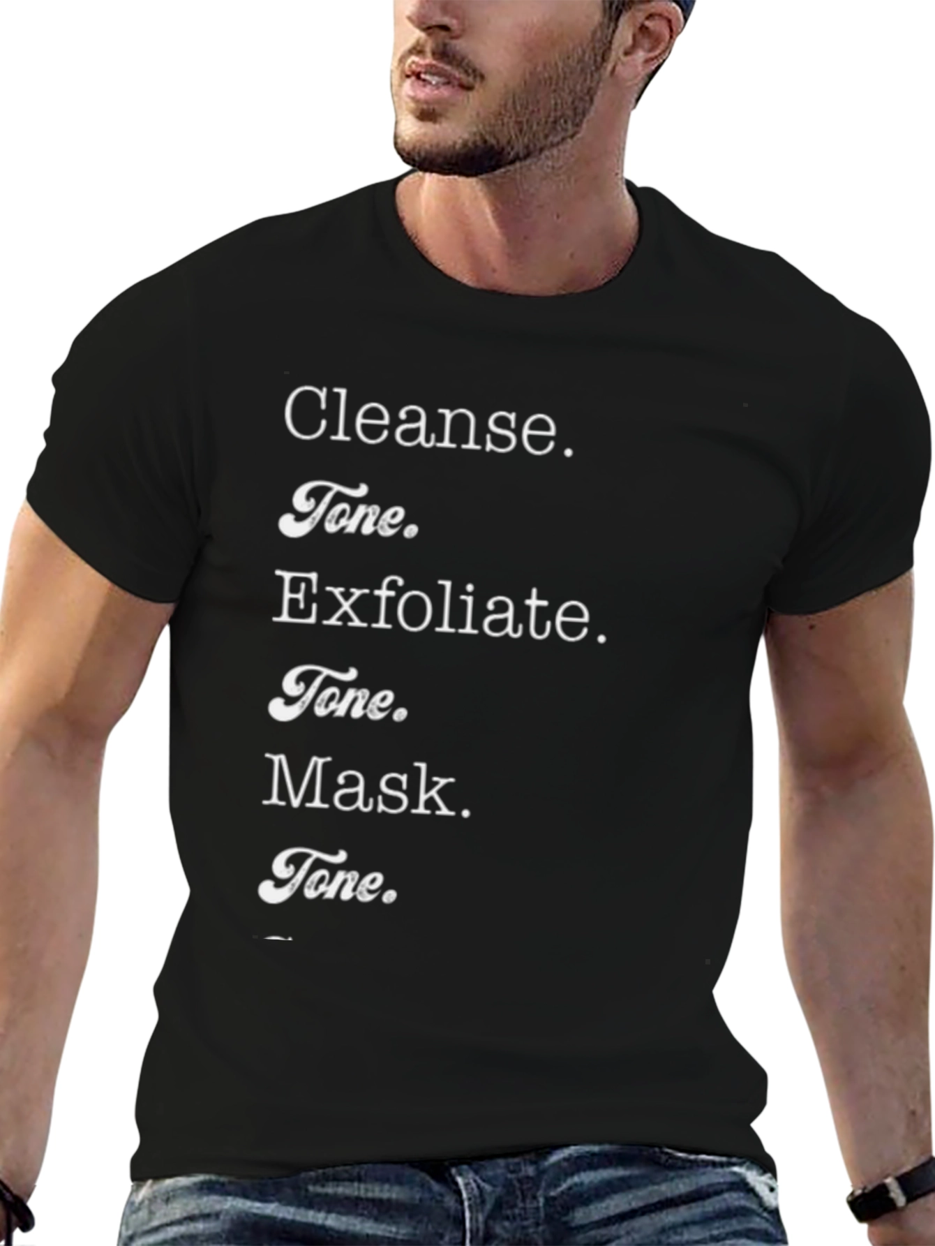 Cleanse Tone Exfoliate Mask T-Shirt - Beauty Routine