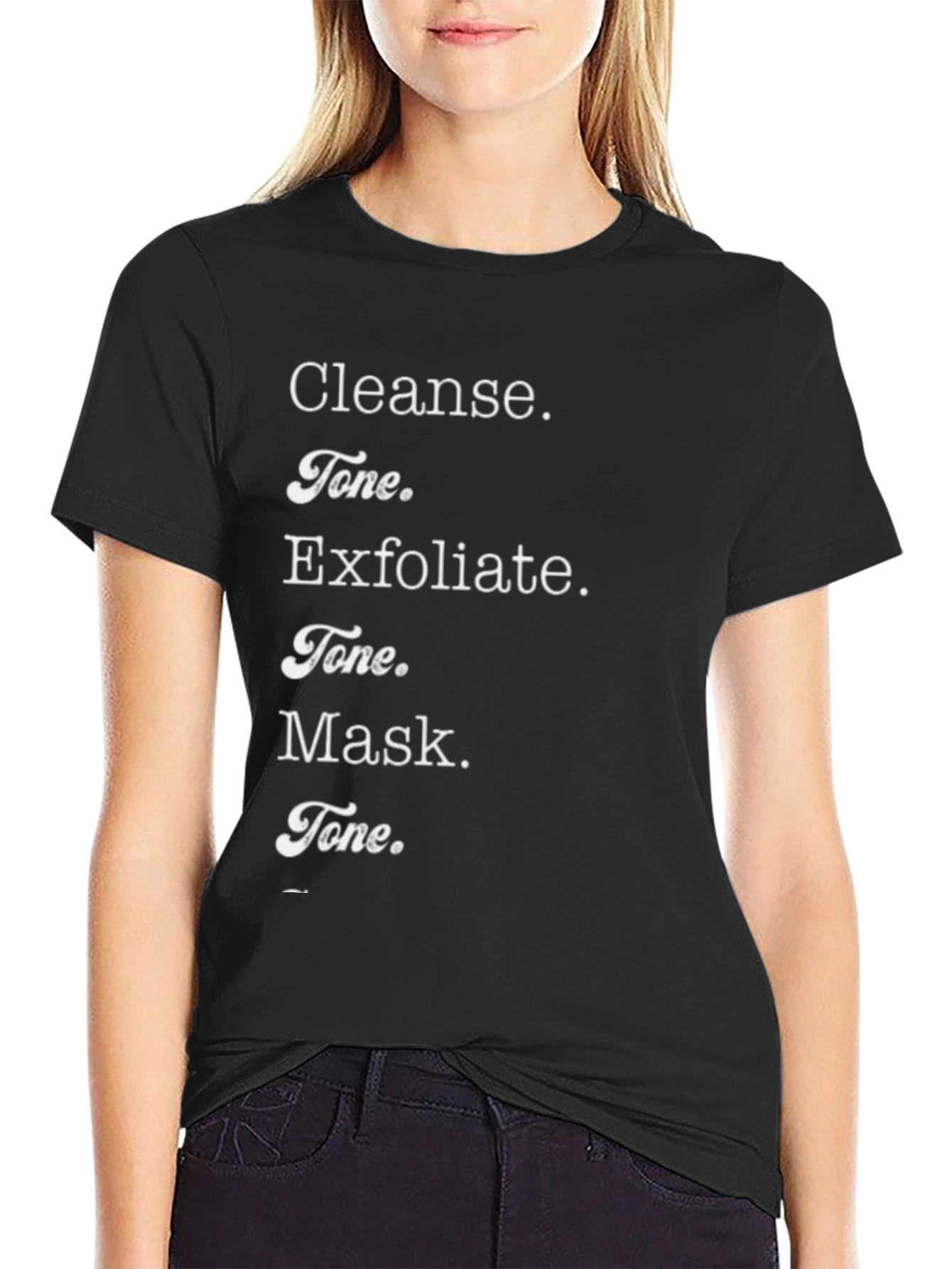 Cleanse Tone Exfoliate Mask T-Shirt - Beauty Routine