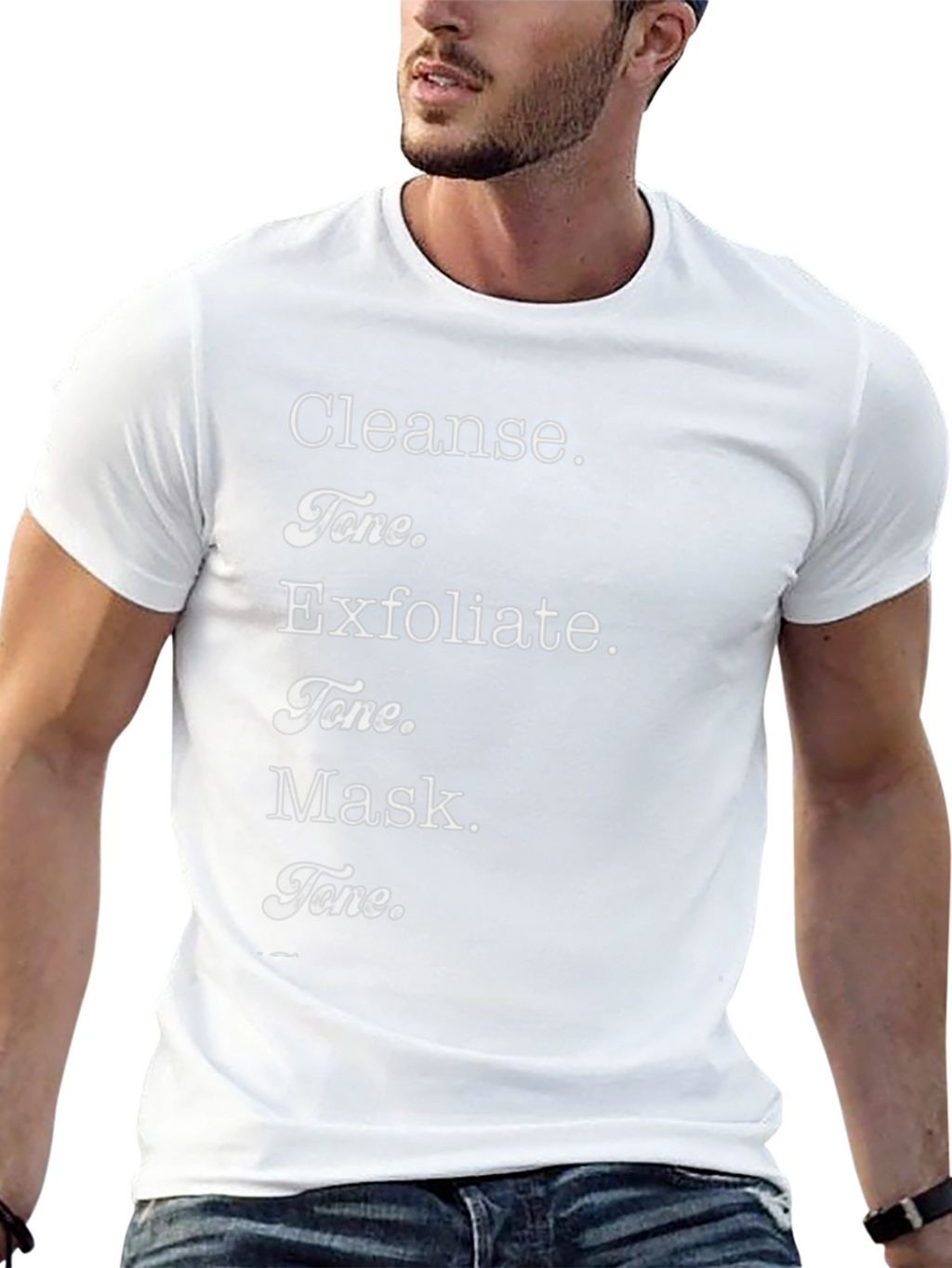 Cleanse Tone Exfoliate Mask T-Shirt - Beauty Routine